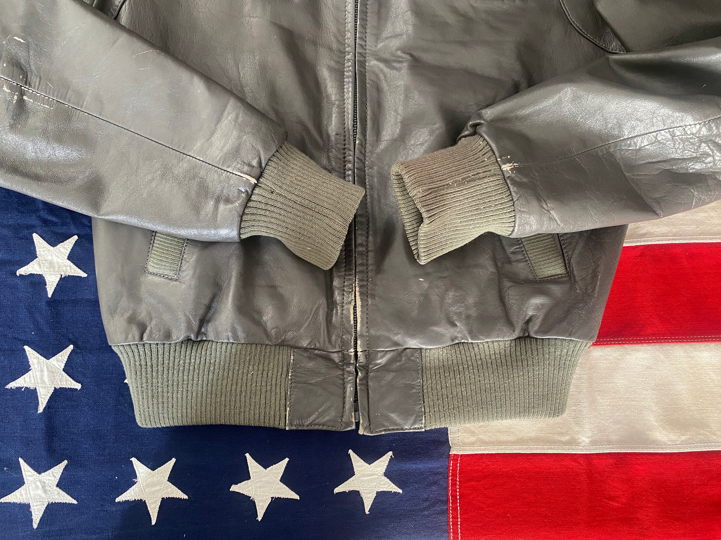 80s vintage leather jacket, size 38US (48EU) - Retro fashion statement with quality craftsmanship.
