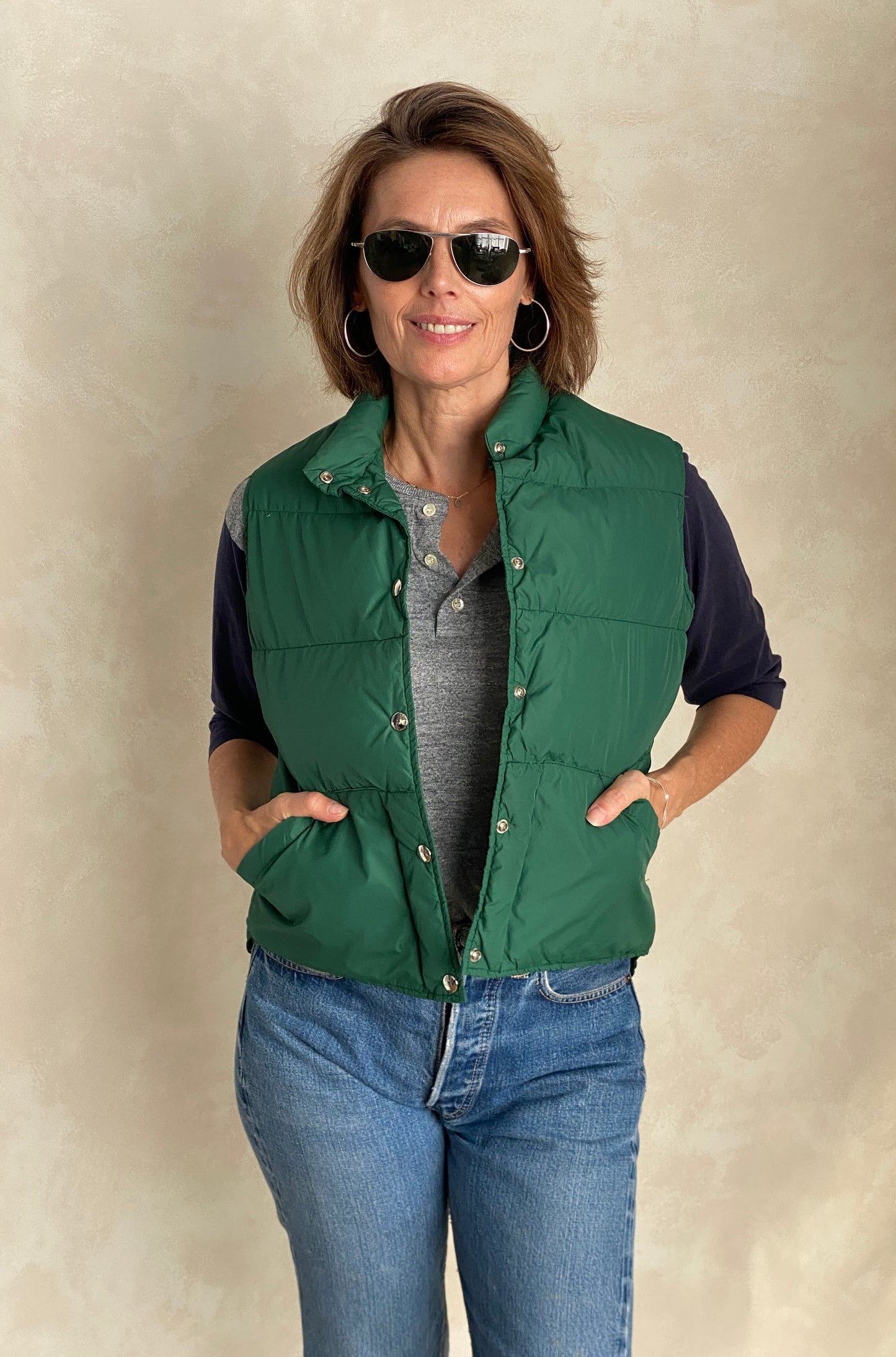 Size Med Ladies. Vintage L.Lbean down vest - USA Vintage Bcn vintage llbean down vest ladies medium puffer