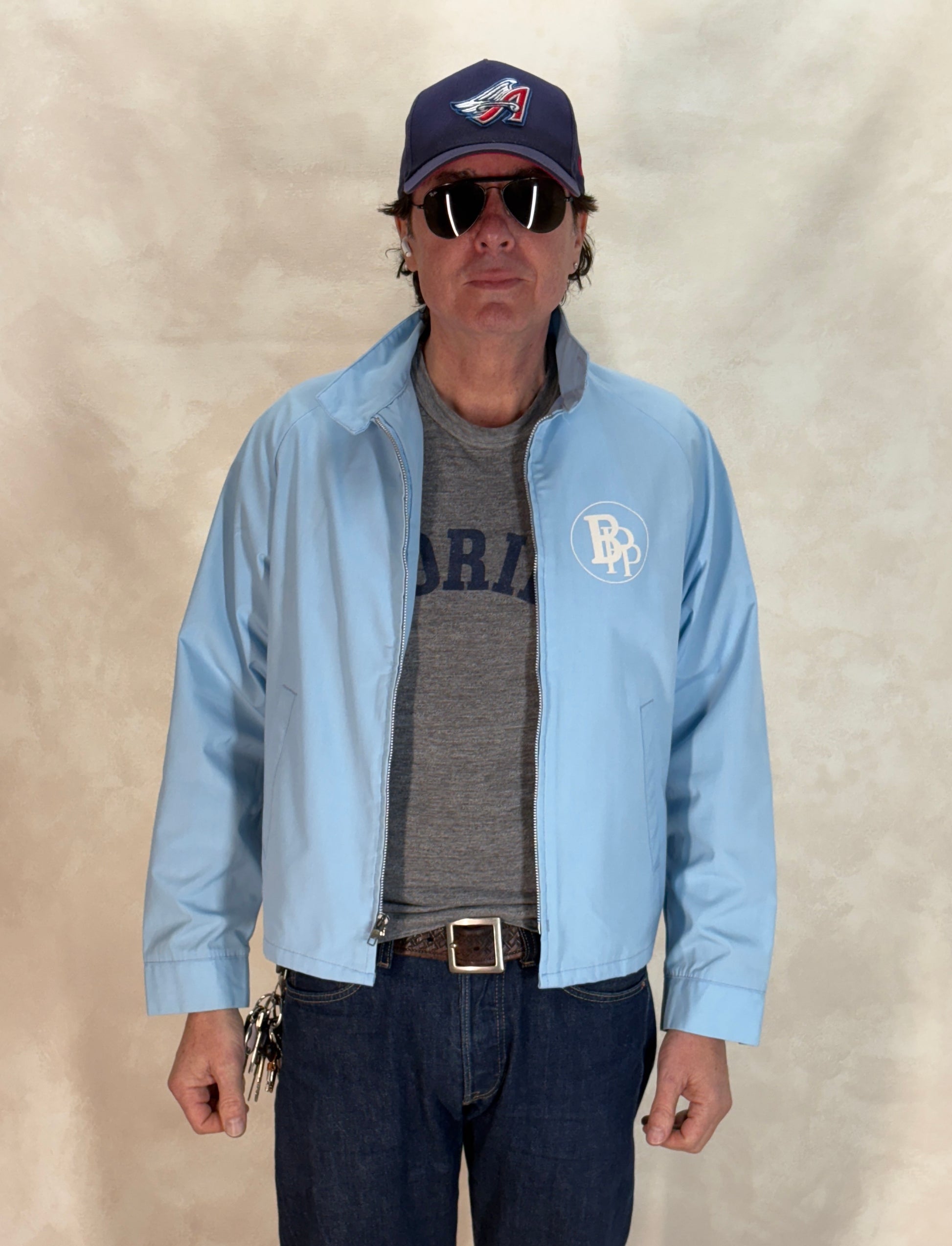 Size Med . 70s King Louie cotton zipper jacket Made in USA - USA Vintage Bcn