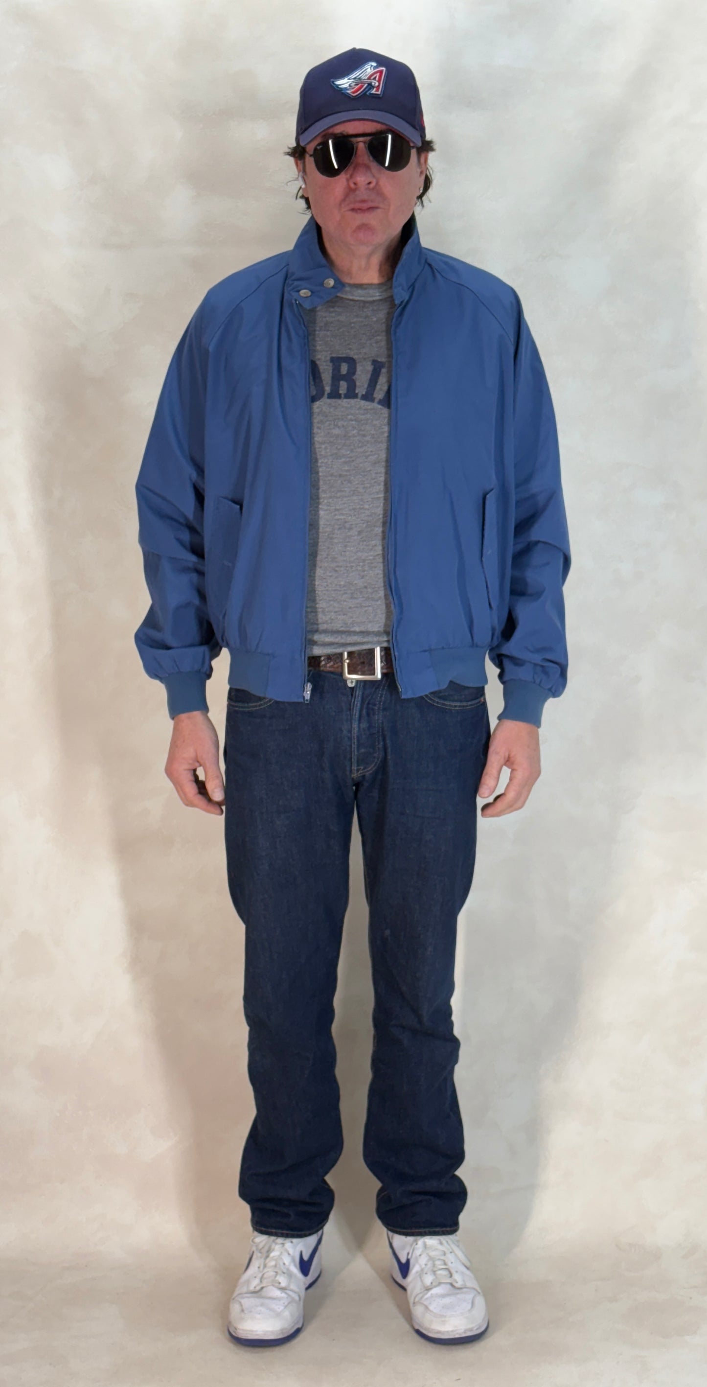 Size Large , 90s cotton zipper jacket - USA Vintage Bcn