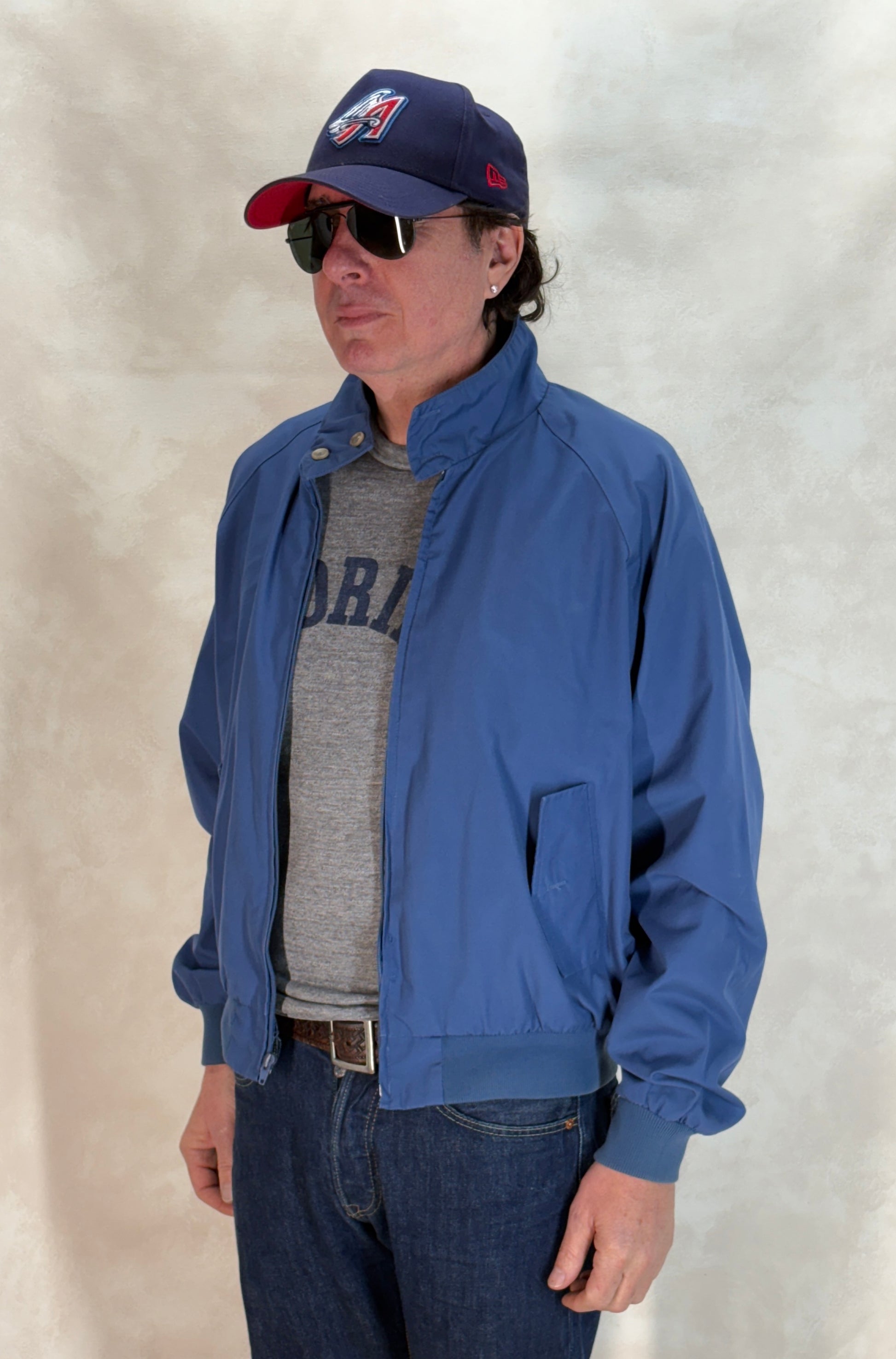 Size Large , 90s cotton zipper jacket - USA Vintage Bcn