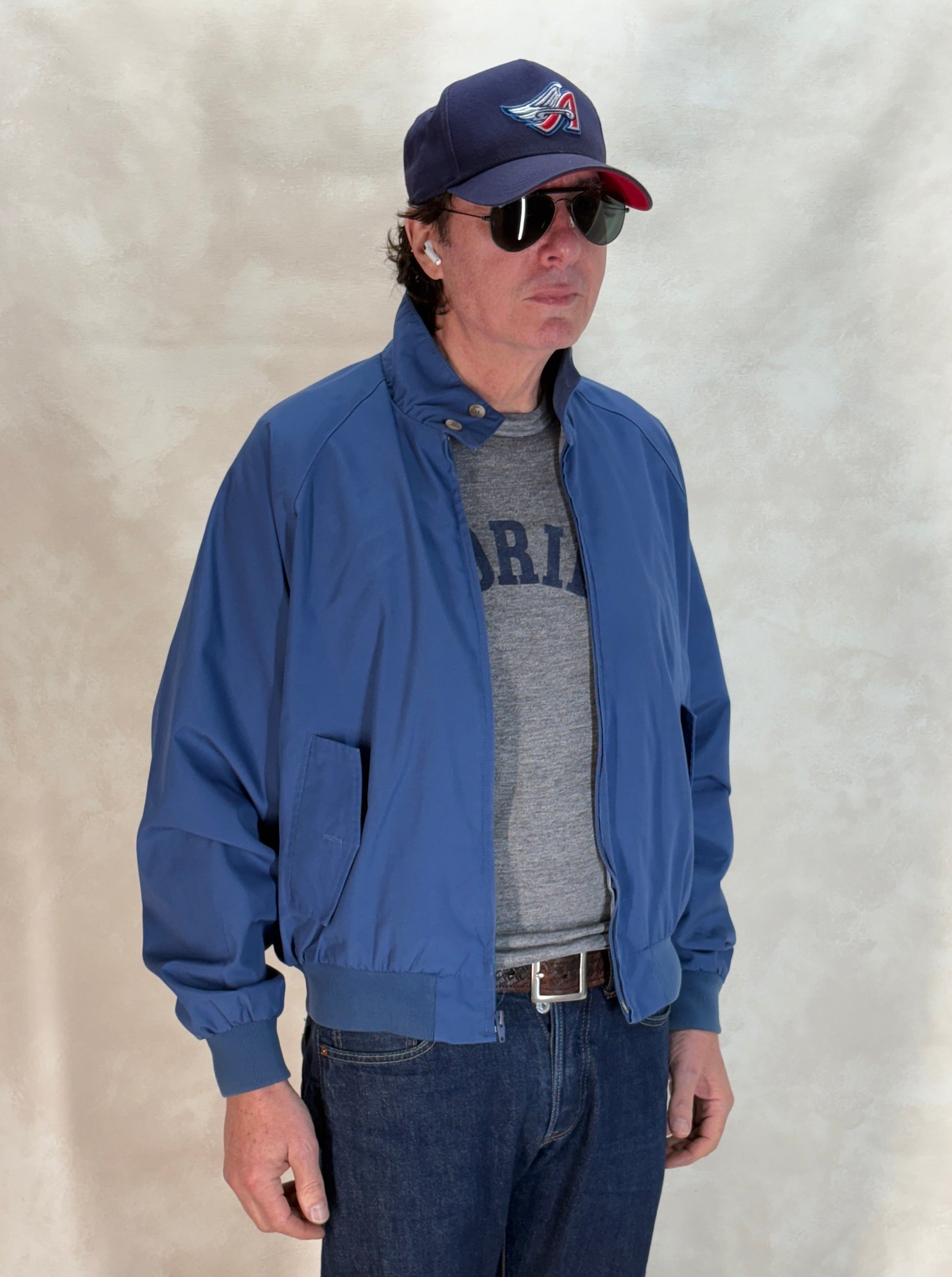 Size Large , 90s cotton zipper jacket - USA Vintage Bcn