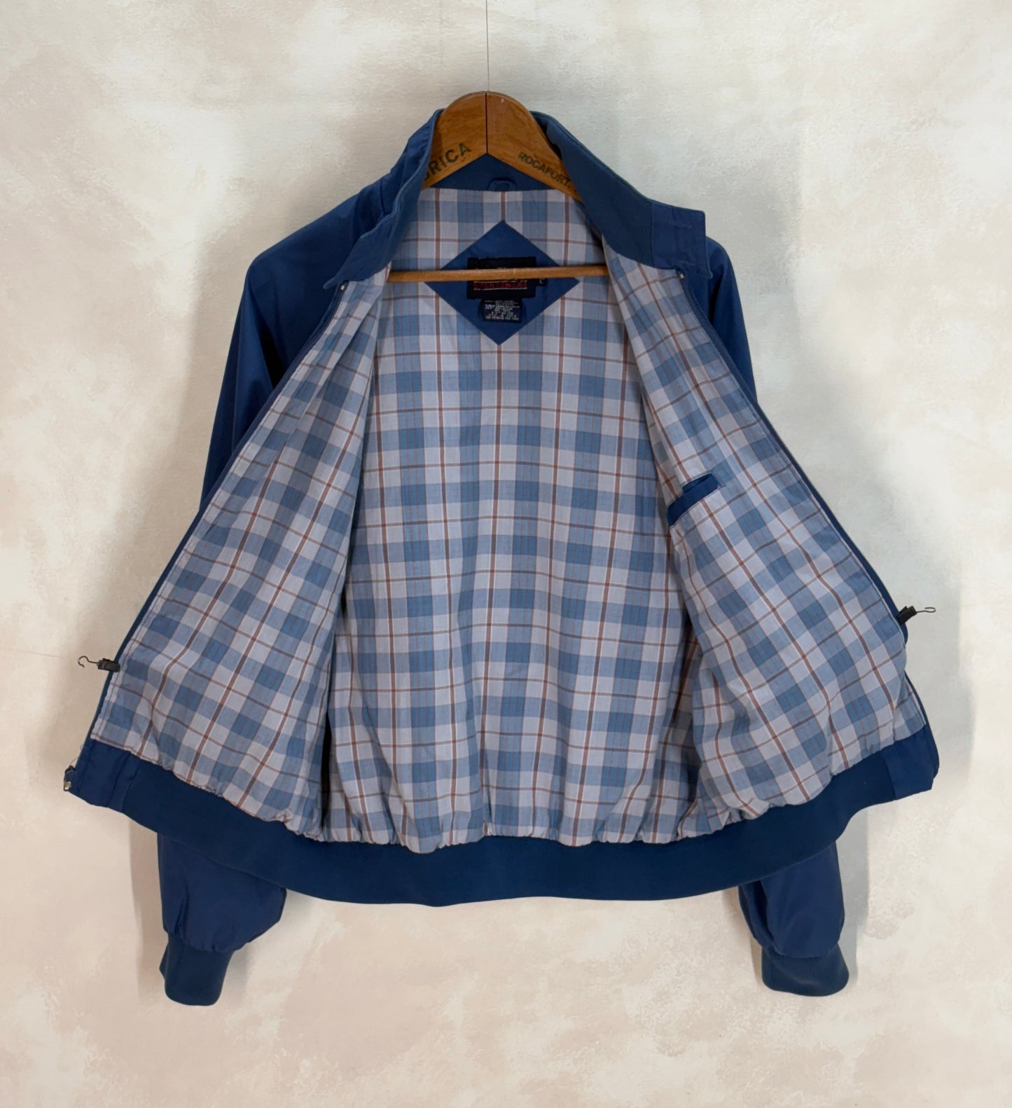 Size Large , 90s cotton zipper jacket - USA Vintage Bcn