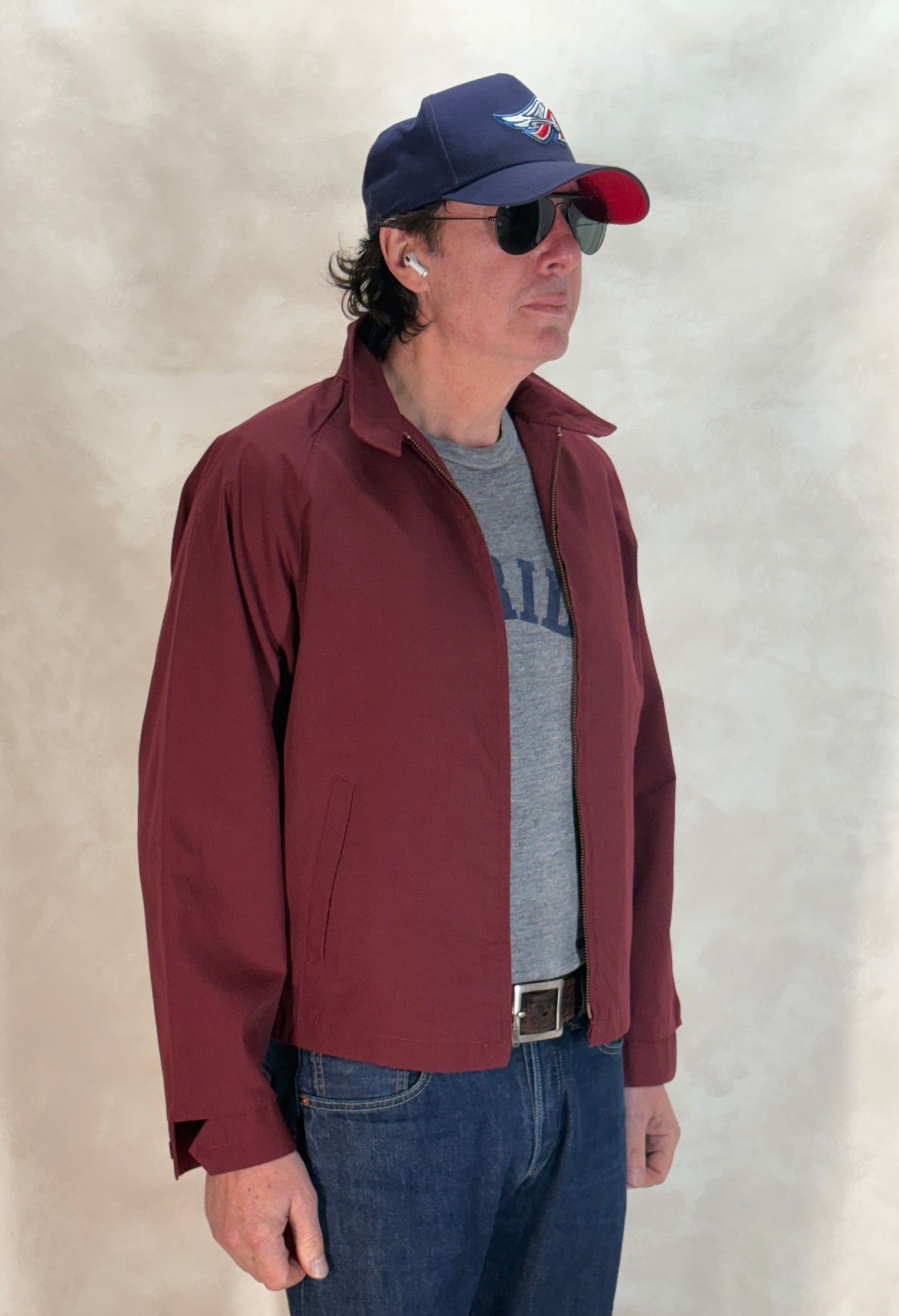60s vintage jacket, cotton zipper jacket, vintage usa made, 1960s workwear, retro cotton jacket, vintage mens outerwear