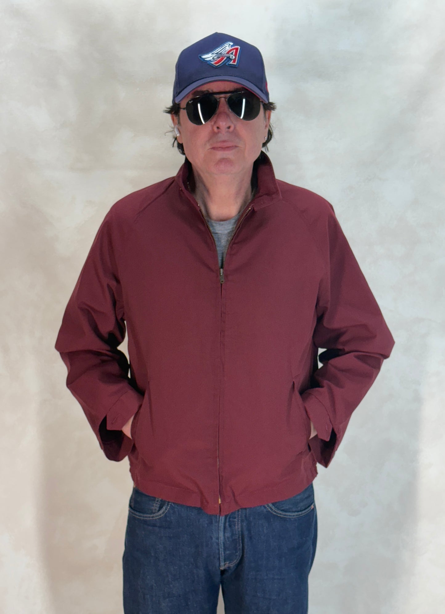 60s vintage jacket, cotton zipper jacket, vintage usa made, 1960s workwear, retro cotton jacket, vintage mens outerwear