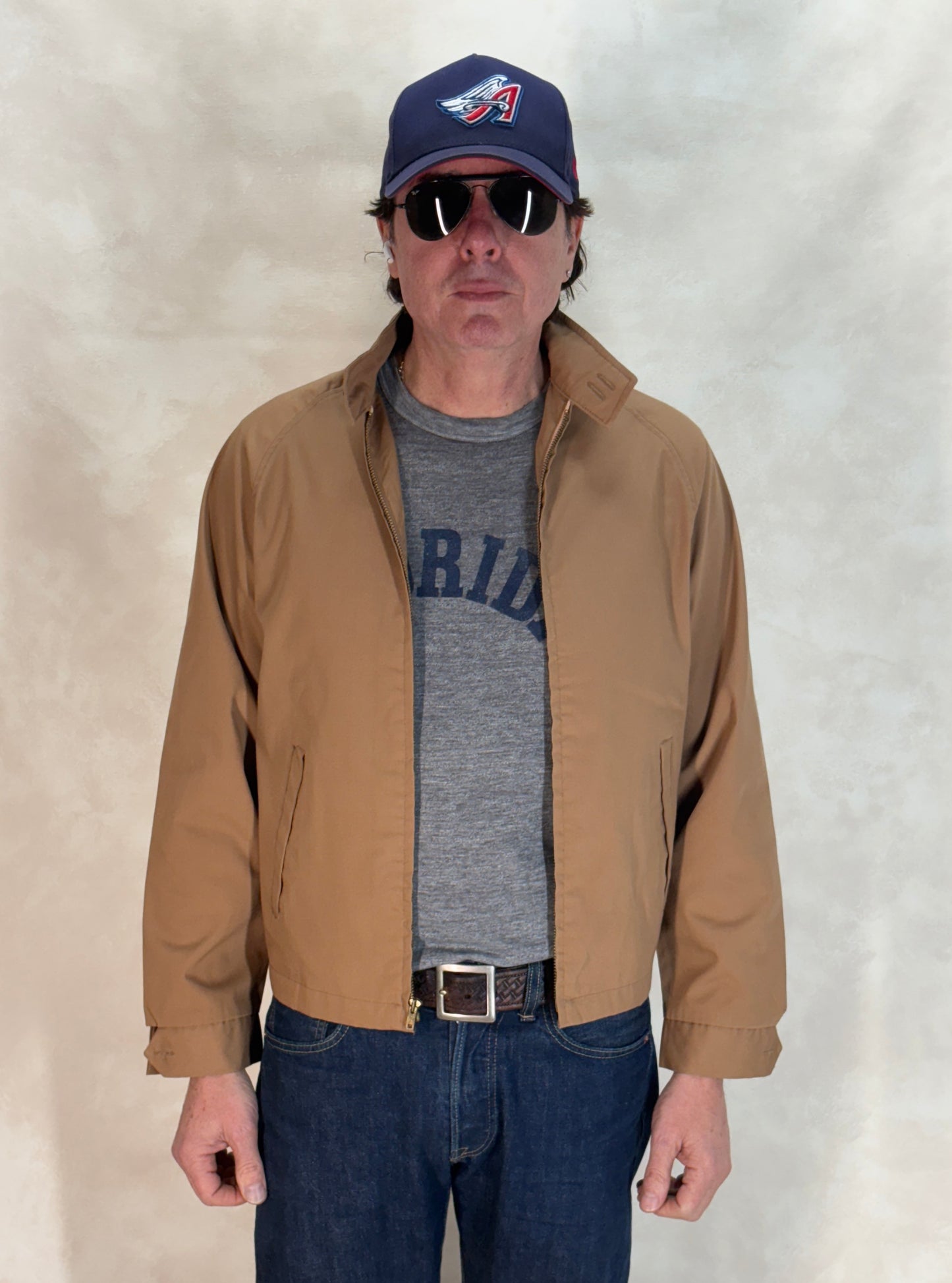 Size Med , 70s Light jacket . Talon zipper - USA Vintage Bcn