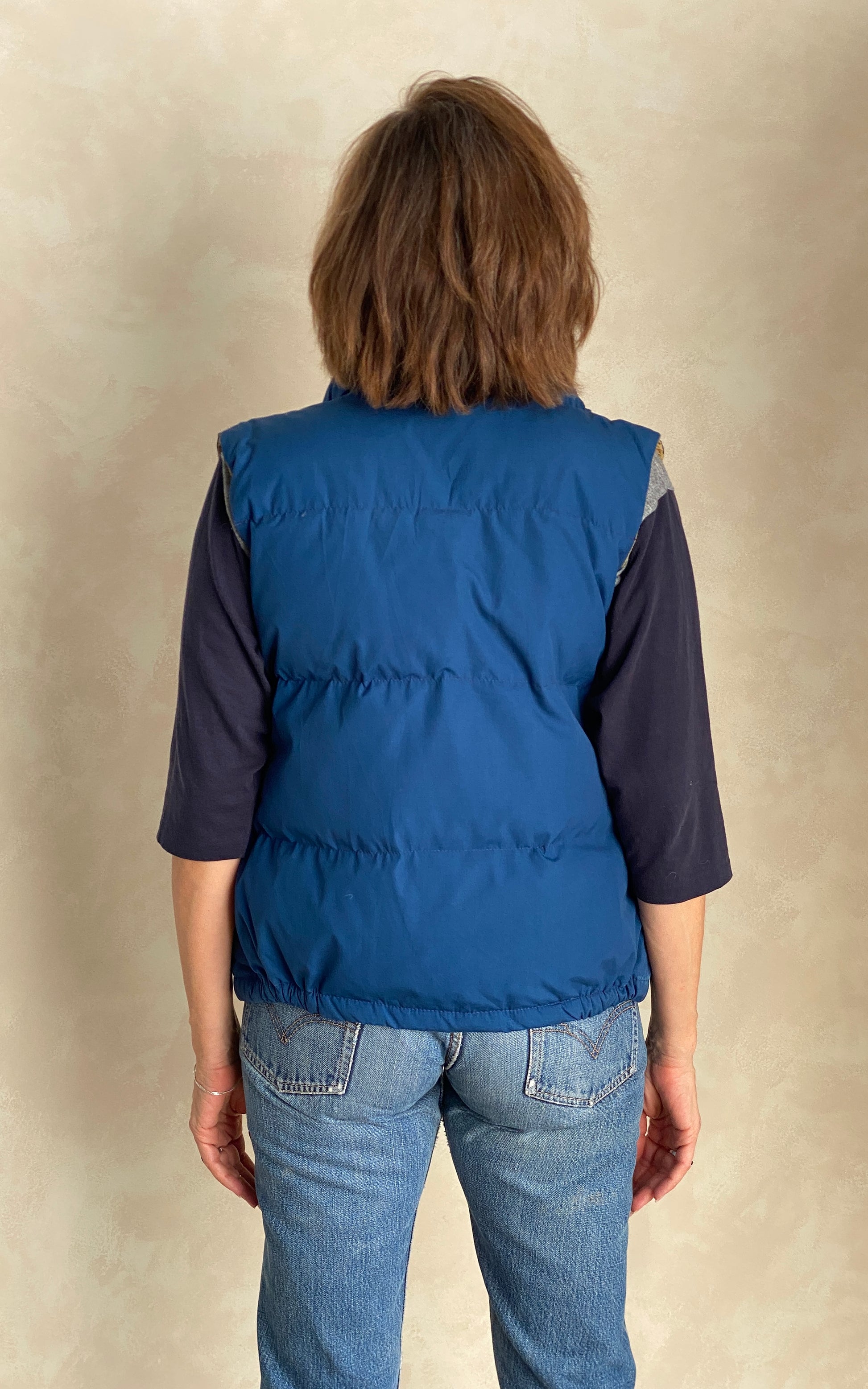 Size Women Med. Vintage North Face down vest Made in USA - USA Vintage Bcn