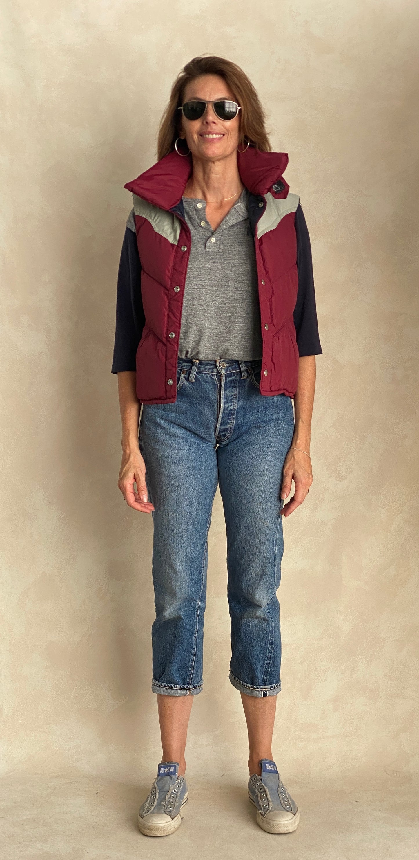 Size Small. Vintage Goose down vest Made In USA - USA Vintage Bcn