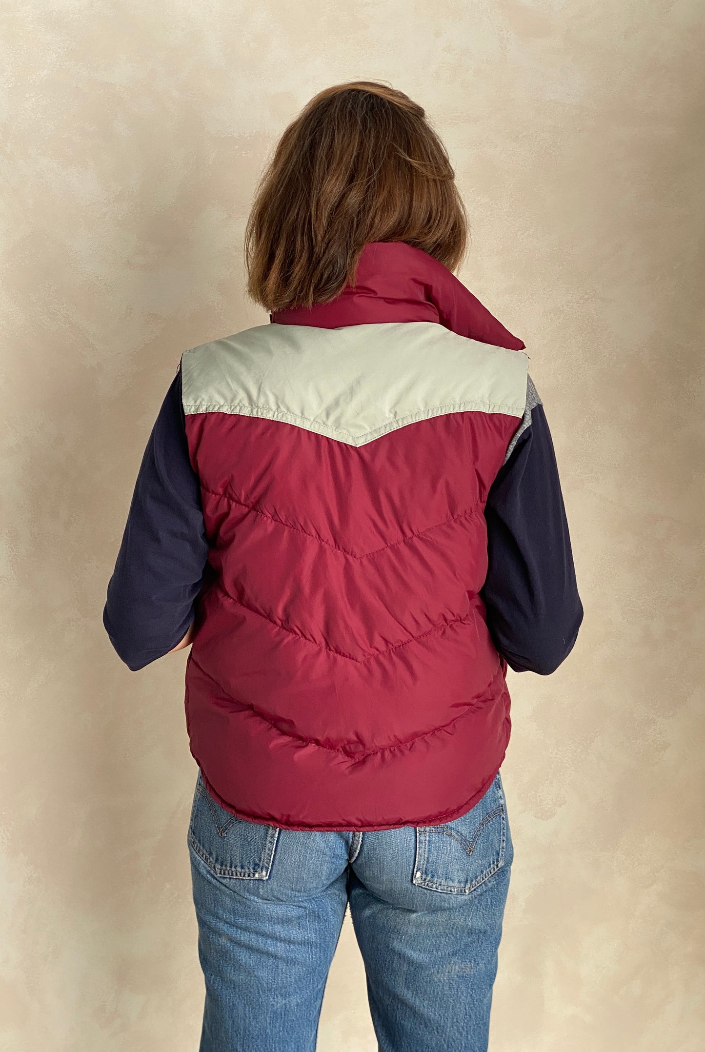 Size Small. Vintage Goose down vest Made In USA - USA Vintage Bcn