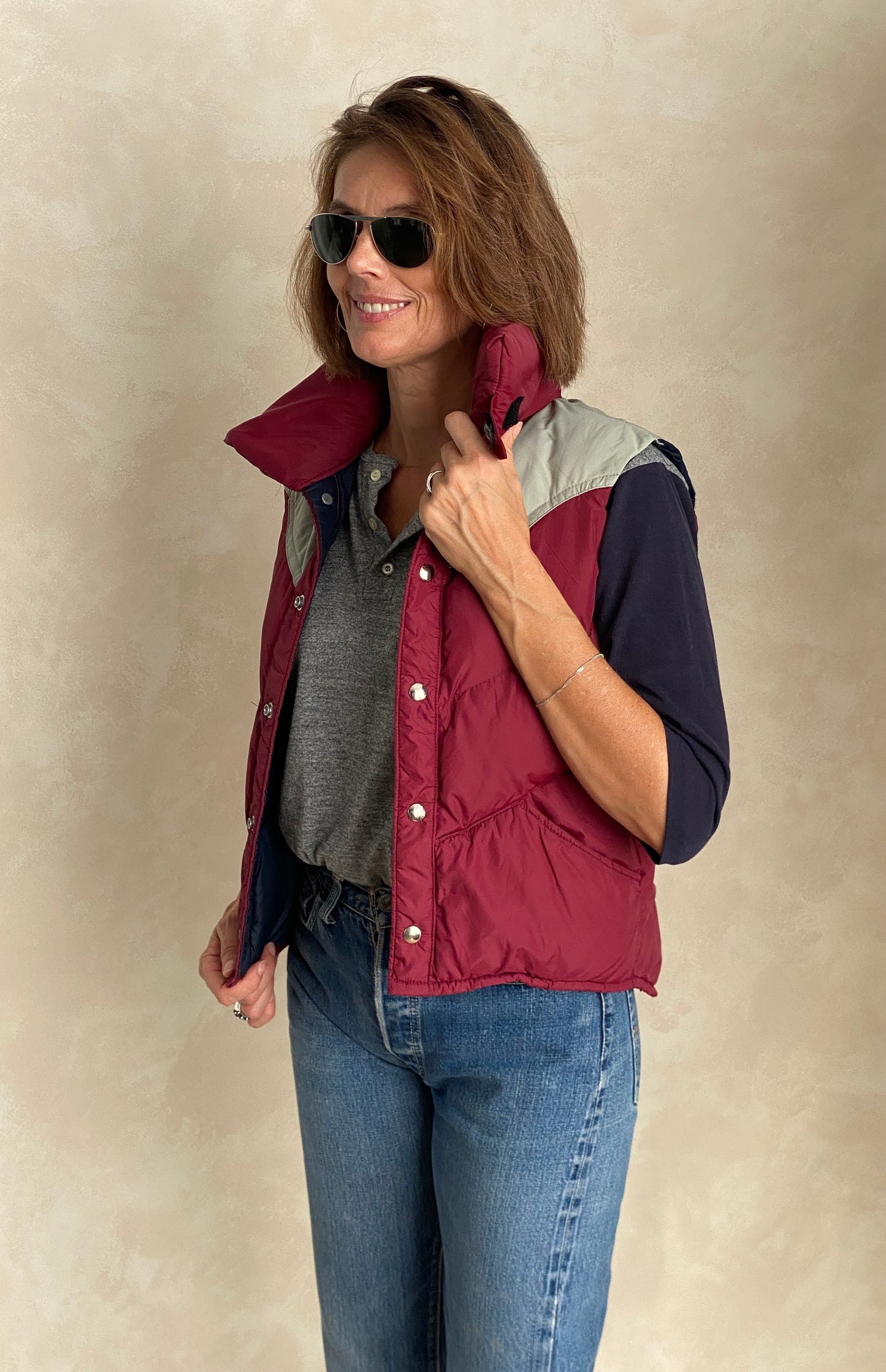 Size Small. Vintage Goose down vest Made In USA - USA Vintage Bcn