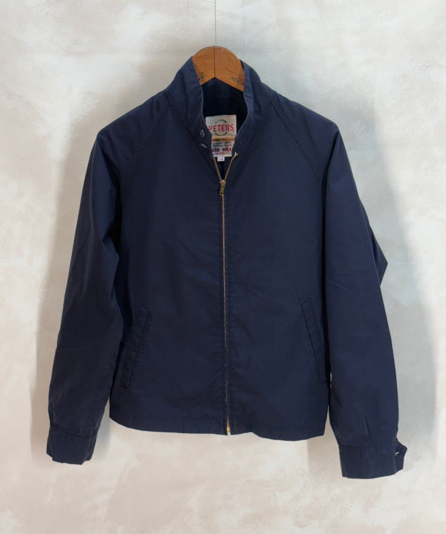 Size 38US / 48EU , Peters 70s light jacket . Talon zipper - USA Vintage Bcn