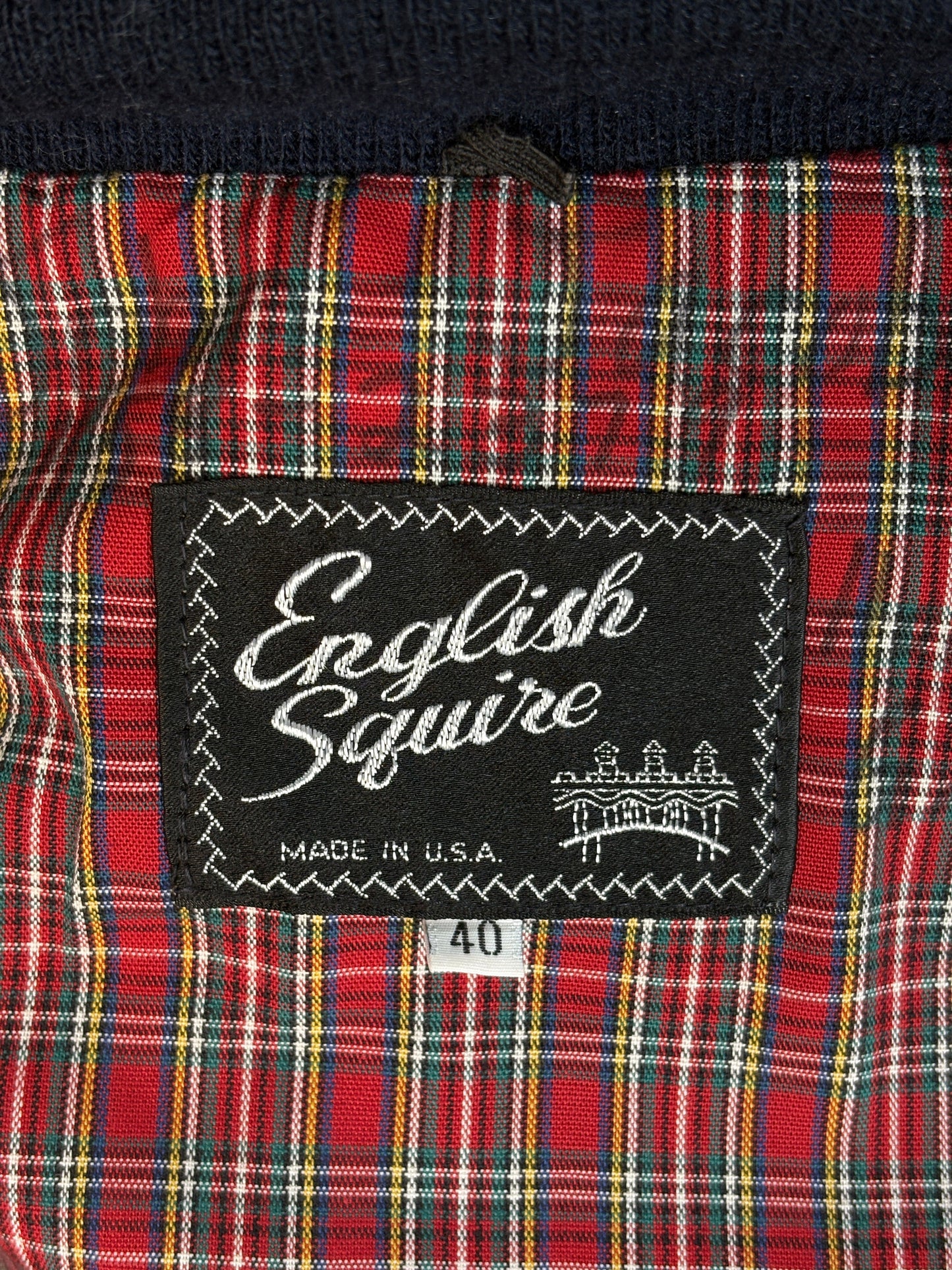 60s vintage jacket, english squire jacket, made in usa vintage, 1960s menswear, vintage light jacket, retro usa jacket