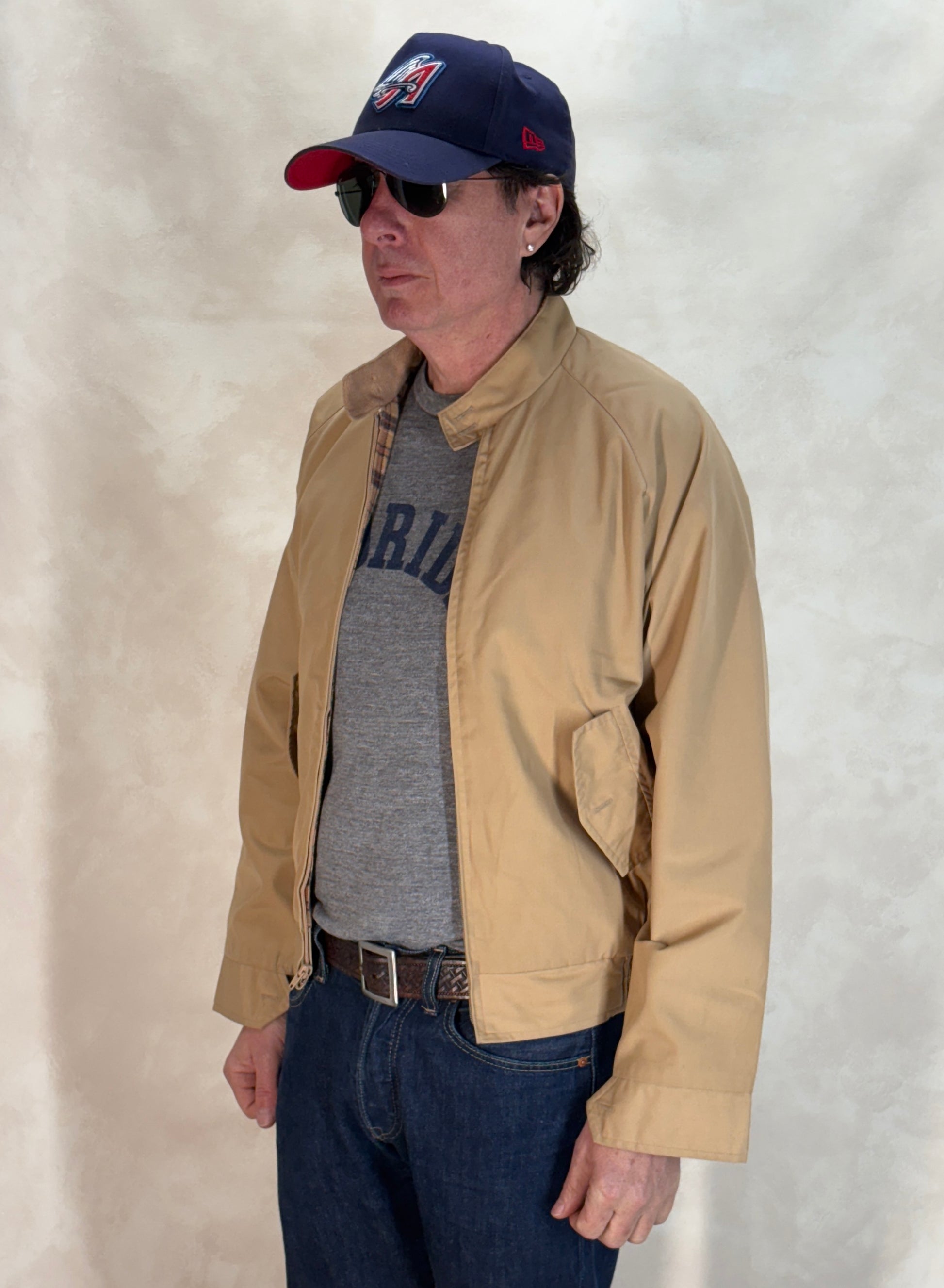 Size Small , 80s light jacket with a flannel lining - USA Vintage Bcn