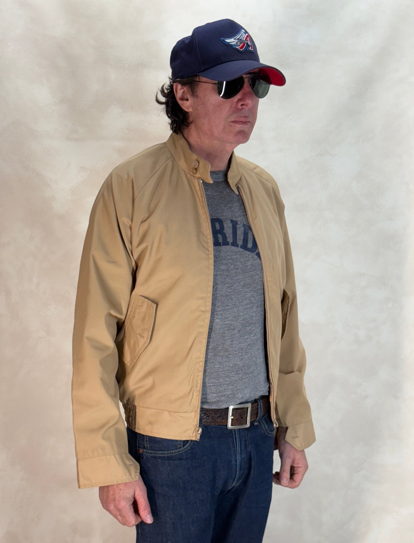 Size Small , 80s light jacket with a flannel lining - USA Vintage Bcn