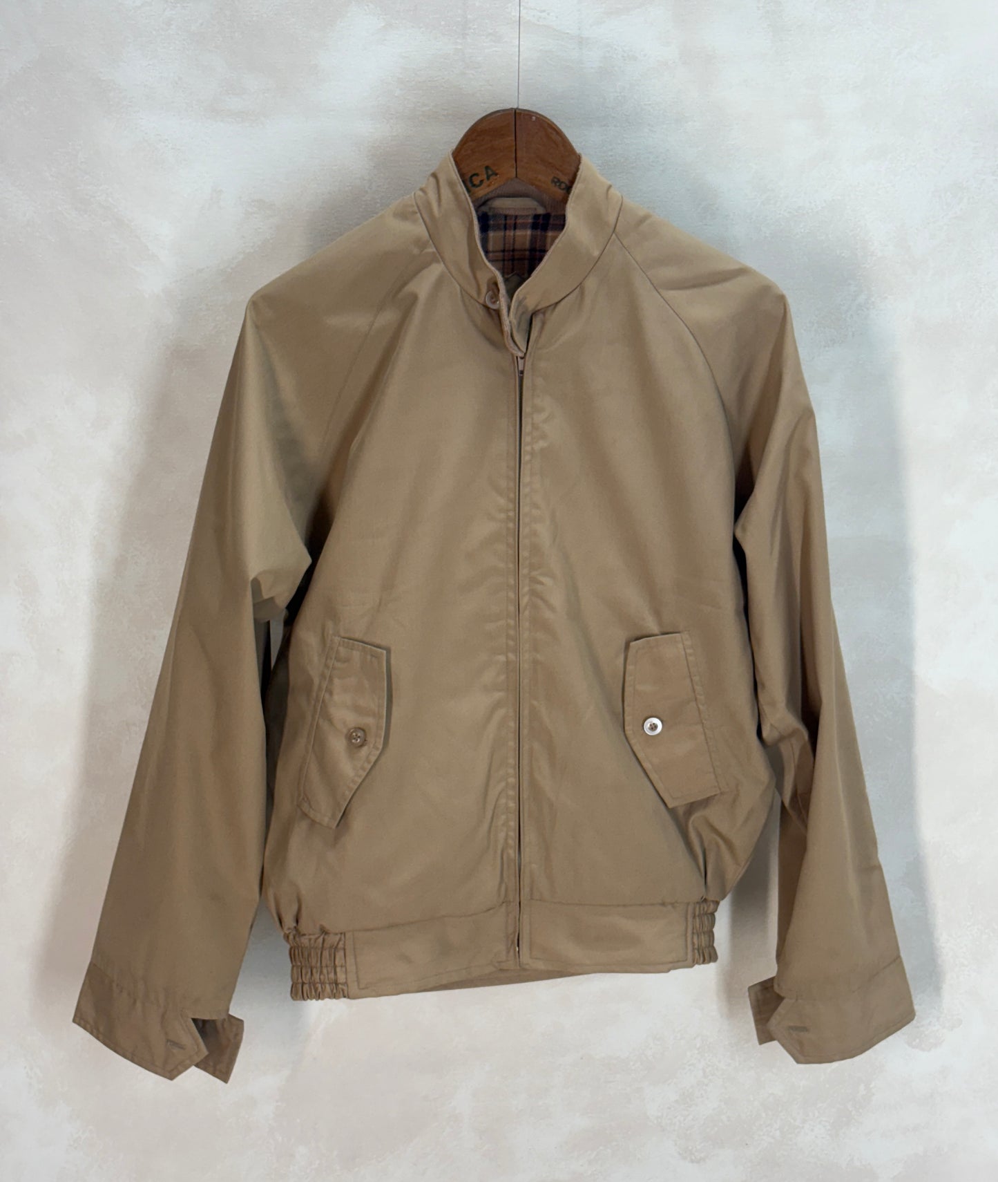 Size Small , 80s light jacket with a flannel lining - USA Vintage Bcn