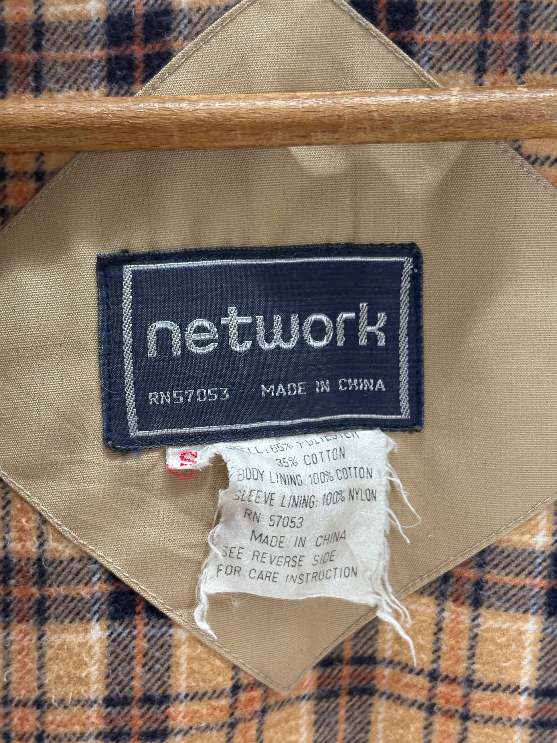 Size Small , 80s light jacket with a flannel lining - USA Vintage Bcn