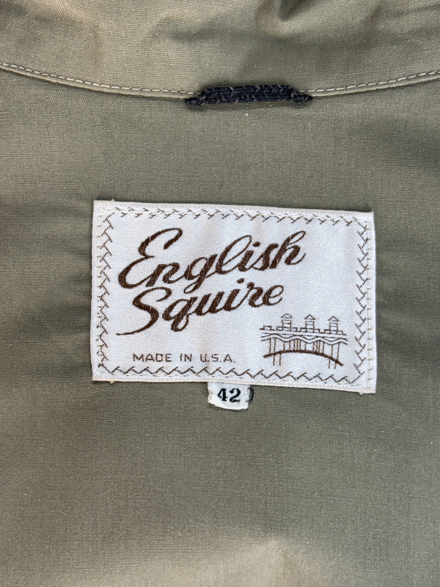 Size 42US / 52EU , 60s English Squire light jacket . Made in USA-AJ357 Studio