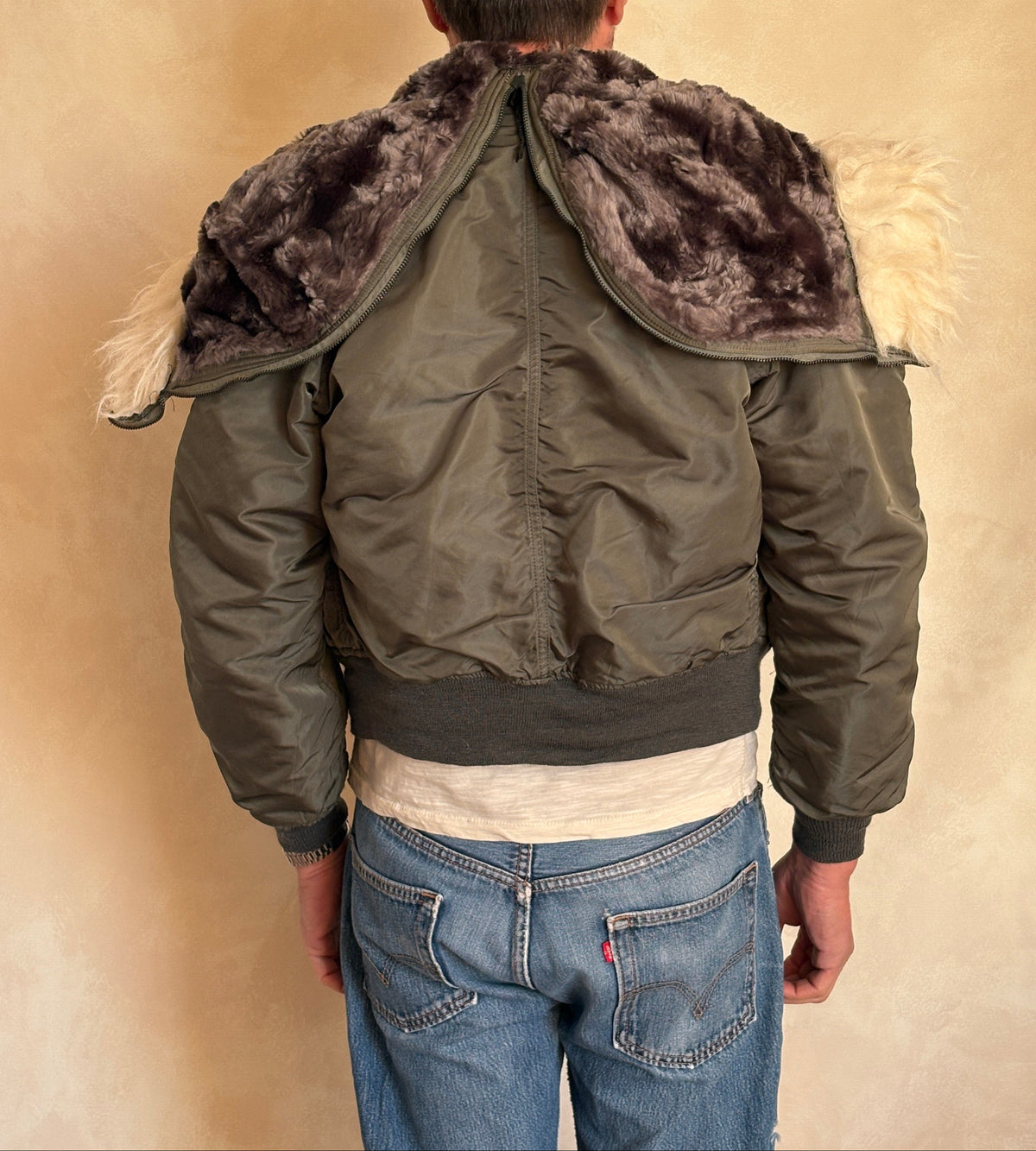 Vintage US Air Force N-2B Flight Jacket | Fur Hood Military Parka-AJ357 Studio