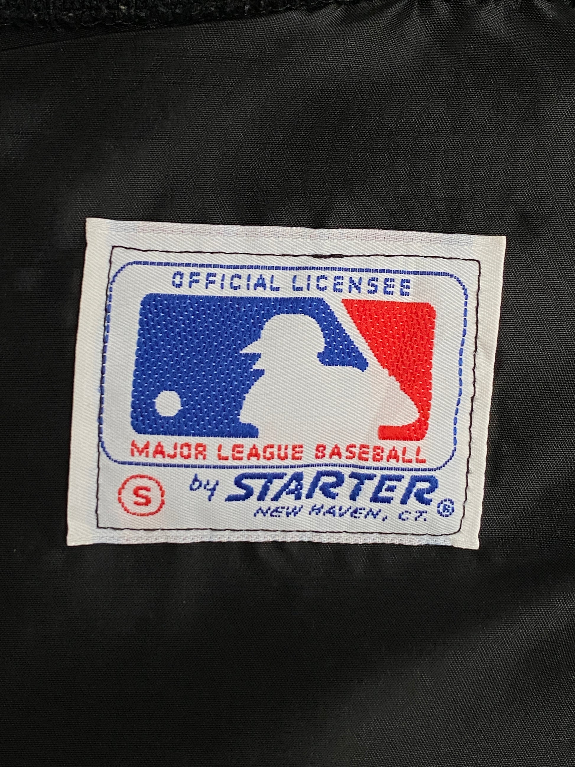 Vintage Pittsburgh Pirates Starter satin jacket made in USA, classic 80s MLB style, size small