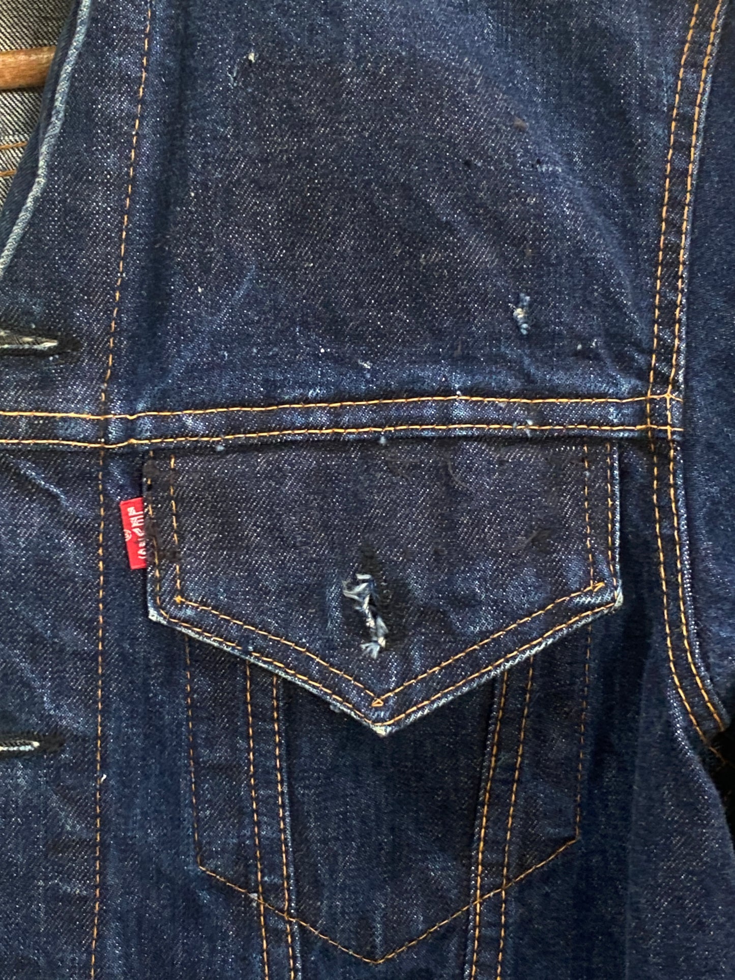 Size 42 US. Vintage 60s LEVIS Big E trucker Jacket Made in USA. - USA Vintage Bcn