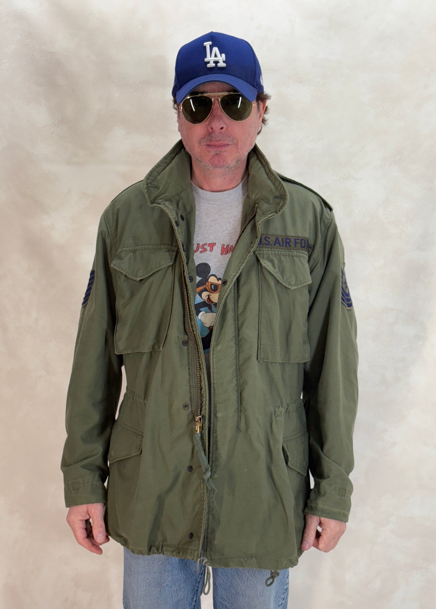 vintage m65 jacket, 1972 air force jacket, us military field jacket, authentic m65 medium long, vintage army coat, air force