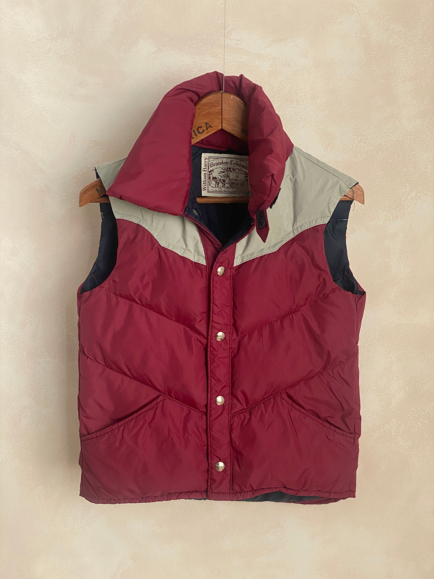 Size Small. Vintage Goose down vest Made In USA - USA Vintage Bcn