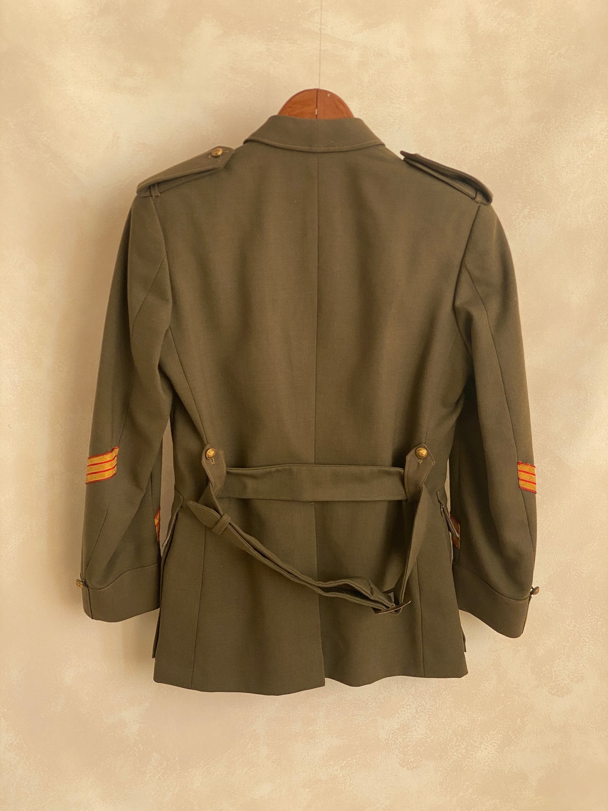 Small. Authentic 50s Vintage Spanish military uniform jacket - USA Vintage Bcn
