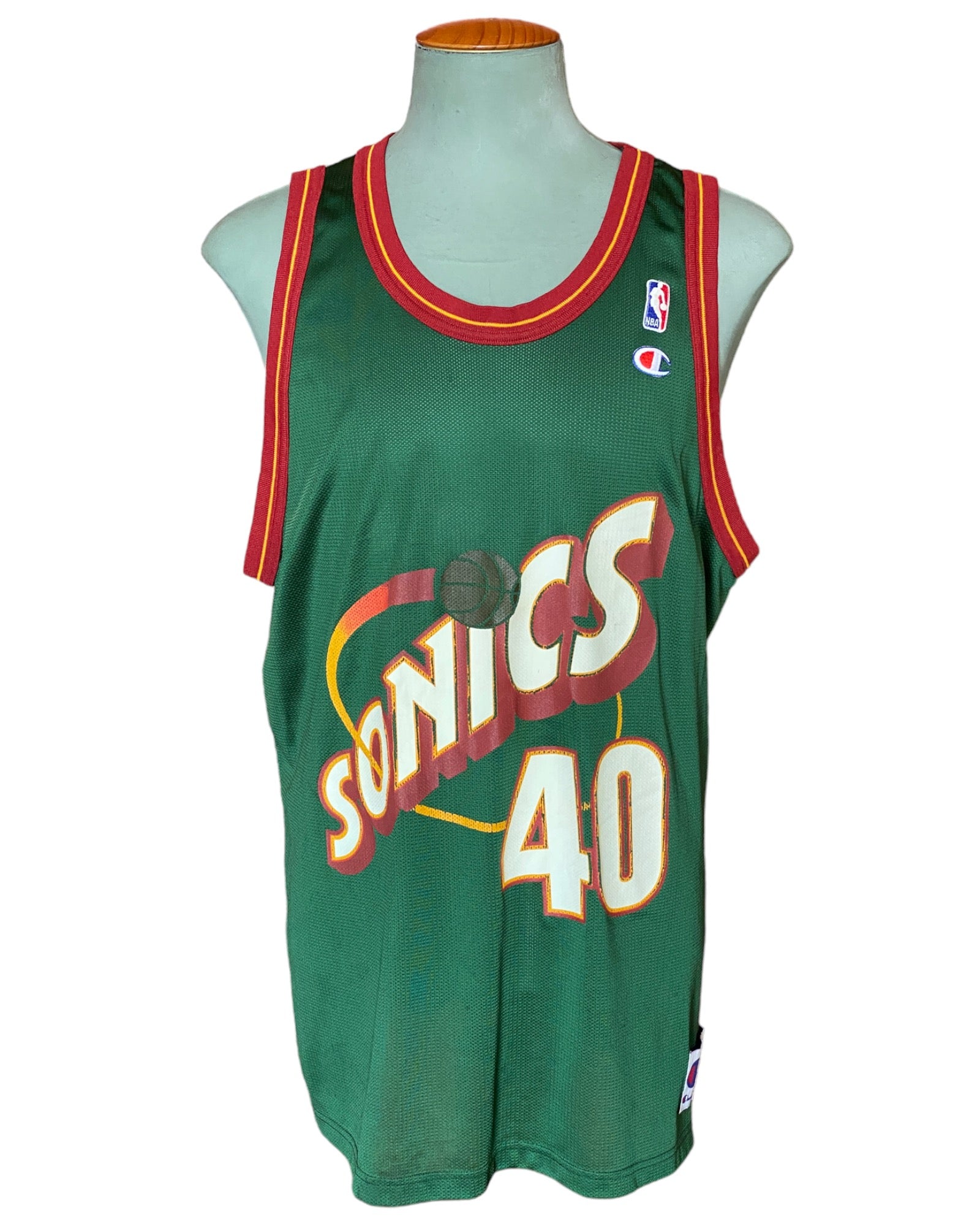 Vintage 90s NBA Champion Sonics Kemp #40 Jersey - Size 48 | Made in USA