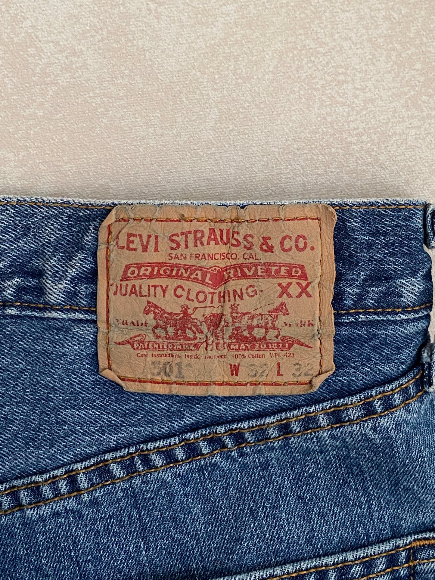 32X34 Vintage denim Levi’s 501 vintage Made in Mexico-military-AJ357 Studio