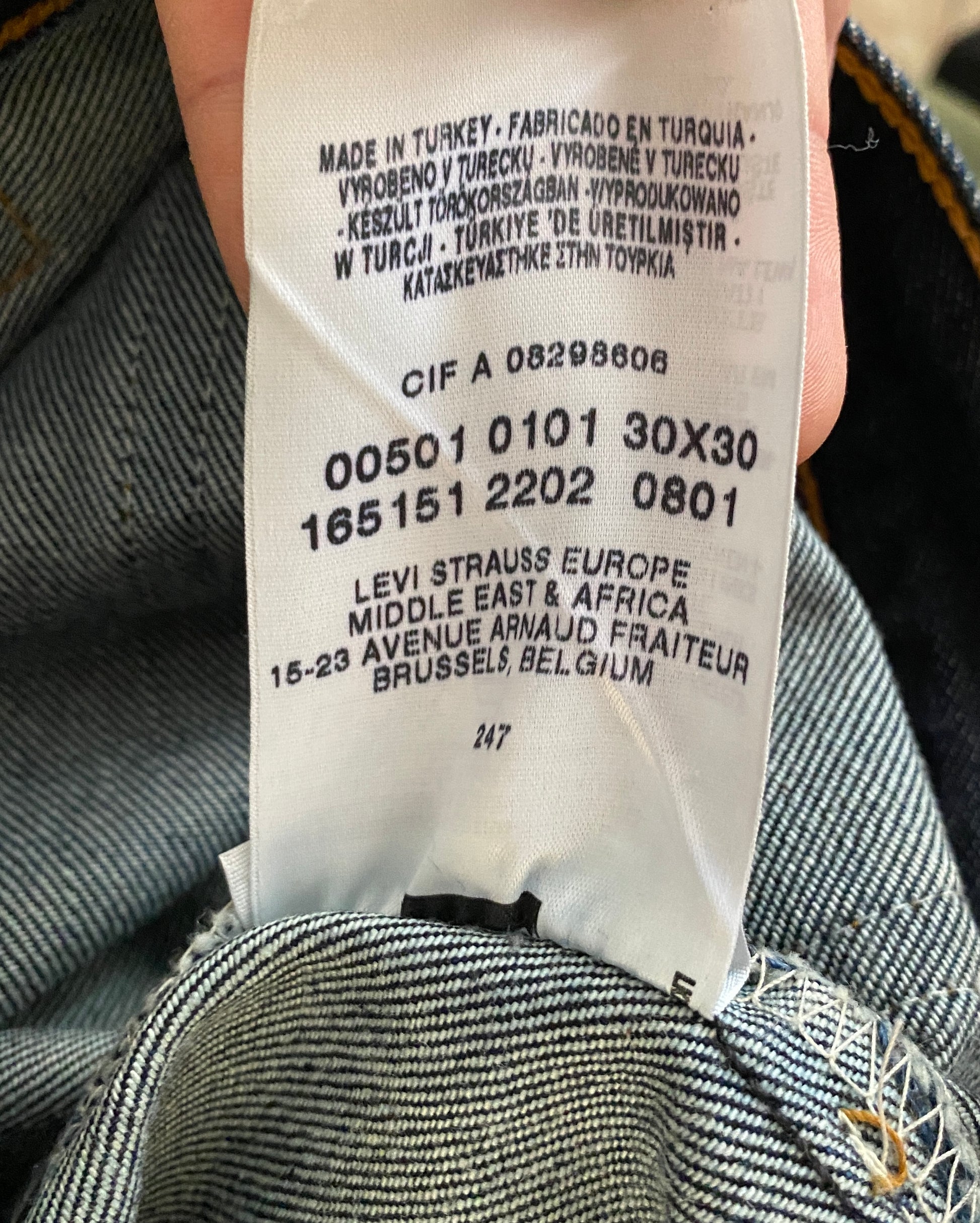 30X30 Vintage Denim Levi’s 501 vintage - USA Vintage Bcn