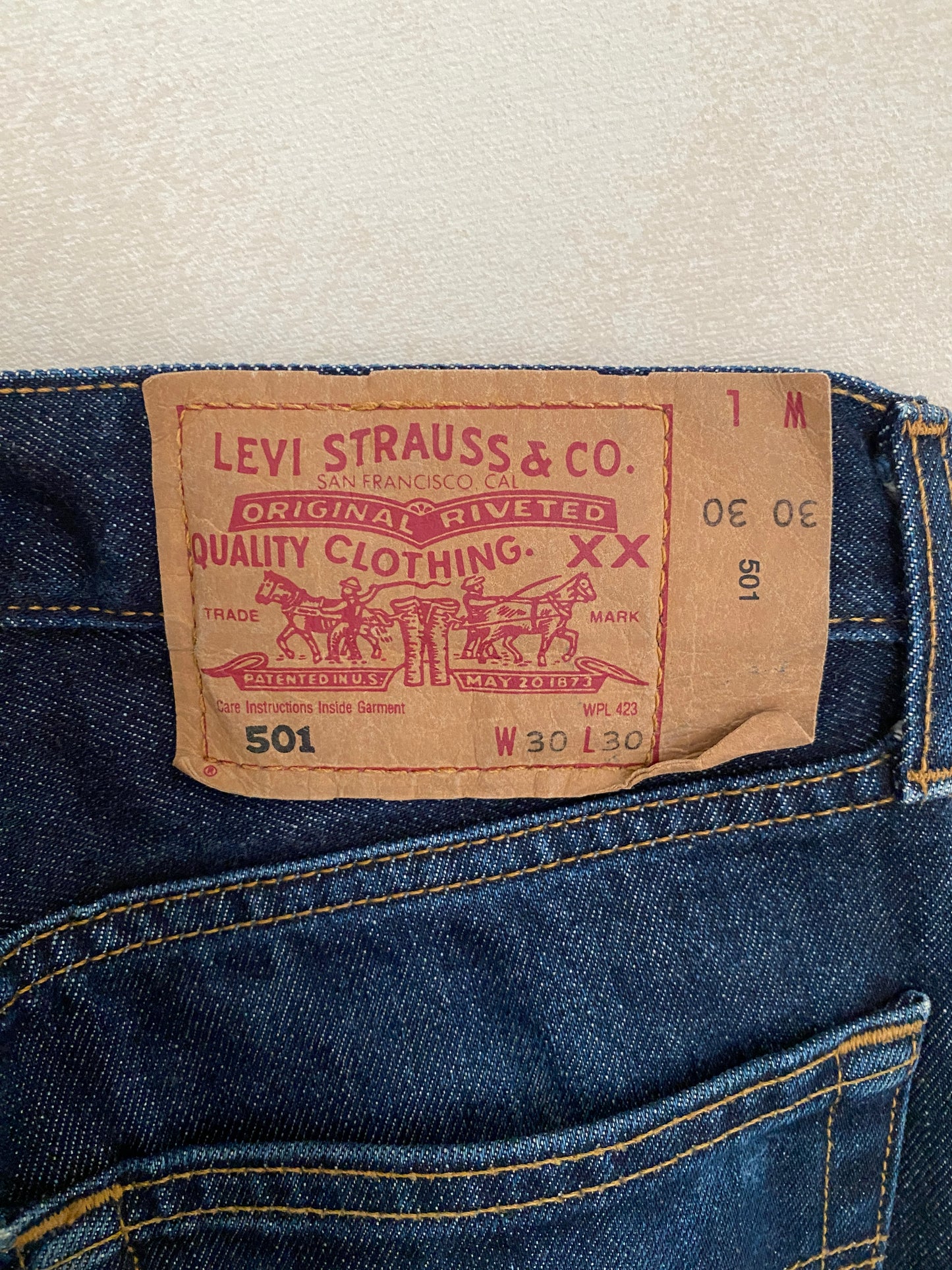 30X30 Vintage Denim Levi’s 501 vintage-military-AJ357 Studio