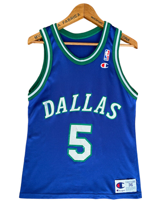 VTG 90s NBA Dallas #5 Kidd Jersey - Size 36, Made in USA by Champion