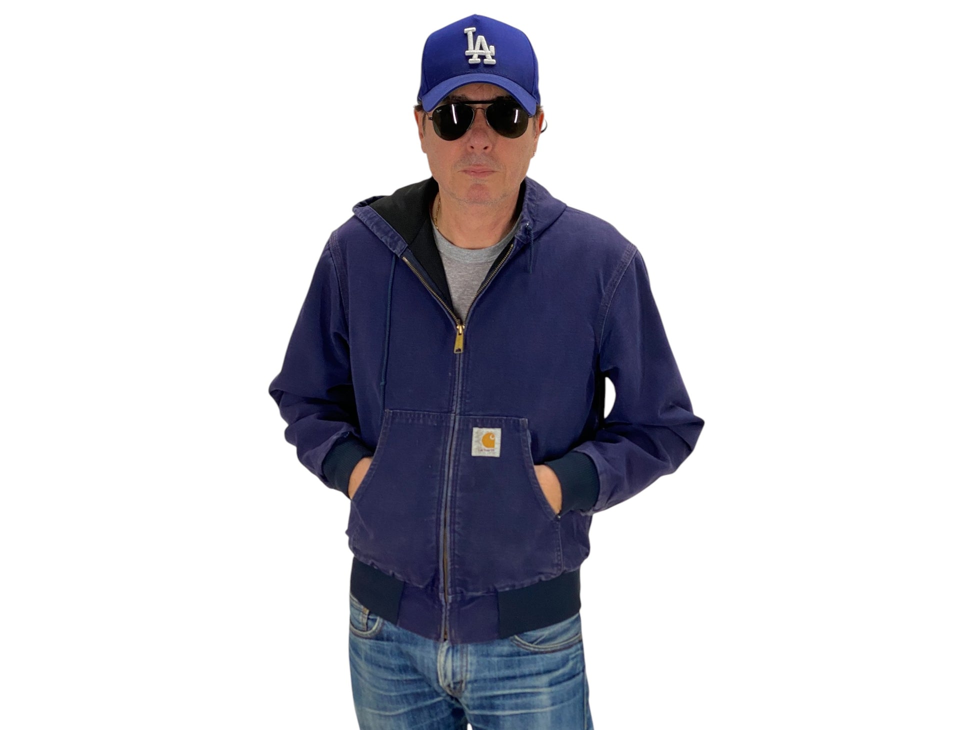 Size Med. Vintage hooded Carhartt jacket Made in USA - USA Vintage Bcn