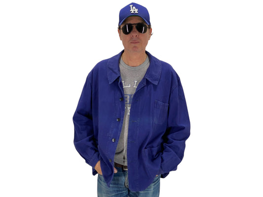 Size 54EU / 44 US. Vintage French cotton jacket.Made in France by L athlete - USA Vintage Bcn