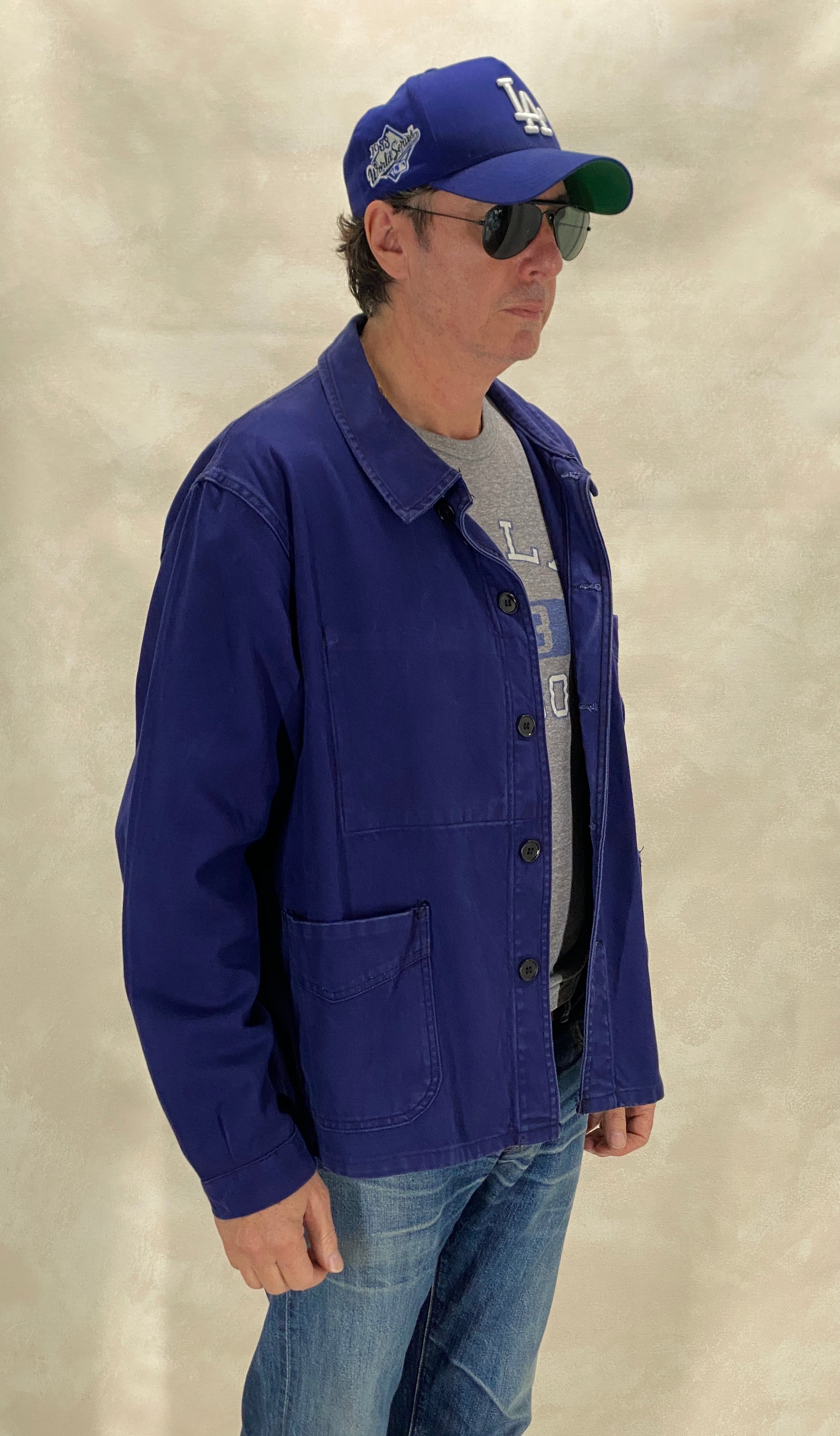 Size 52EU / 42US. Vintage French cotton jacket. Made in France By Adolph Lafont - USA Vintage Bcn