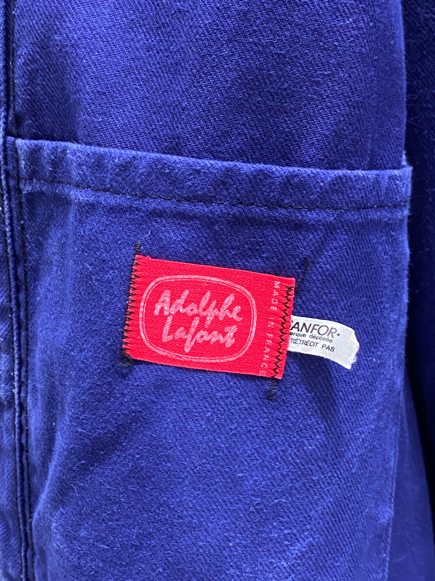 Size 52EU / 42US. Vintage French cotton jacket. Made in France By Adolph Lafont - USA Vintage Bcn