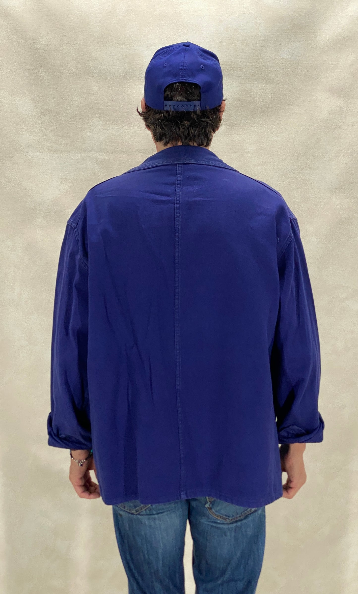 Size 54EU / 44 US. Vintage French cotton jacket.Made in France by L athlete - USA Vintage Bcn