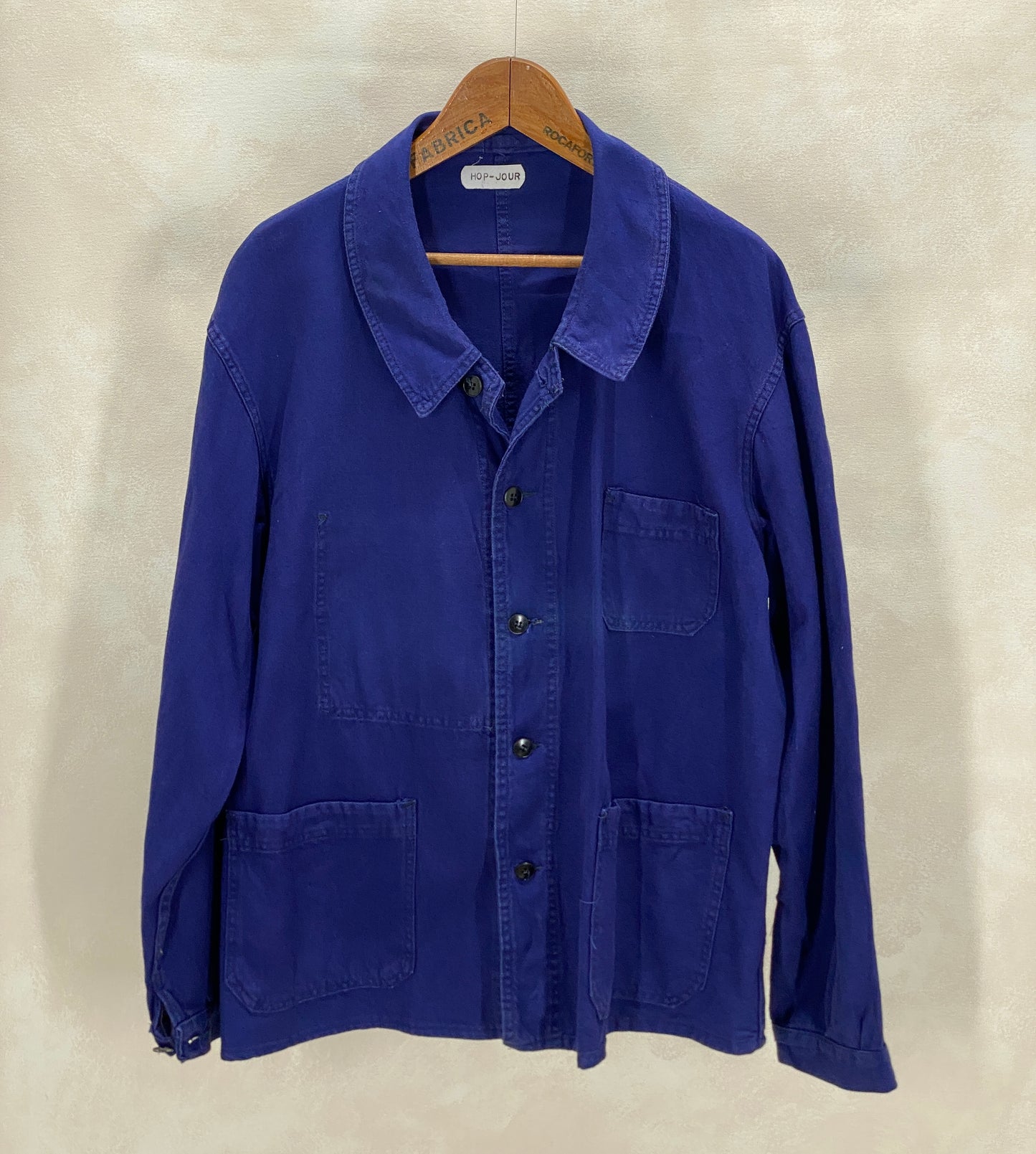 Size 54EU / 44 US. Vintage French cotton jacket.Made in France by L athlete - USA Vintage Bcn