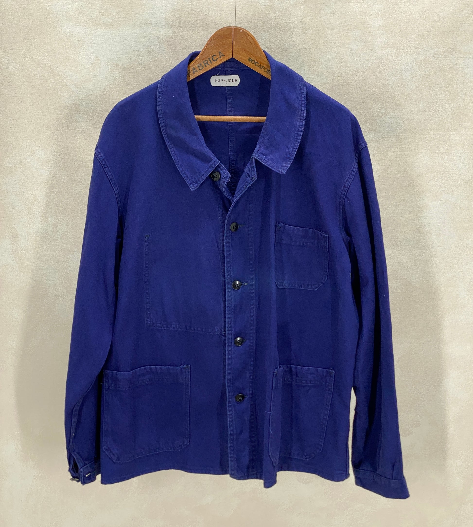Size 54EU / 44 US. Vintage French cotton jacket.Made in France by L athlete - USA Vintage Bcn