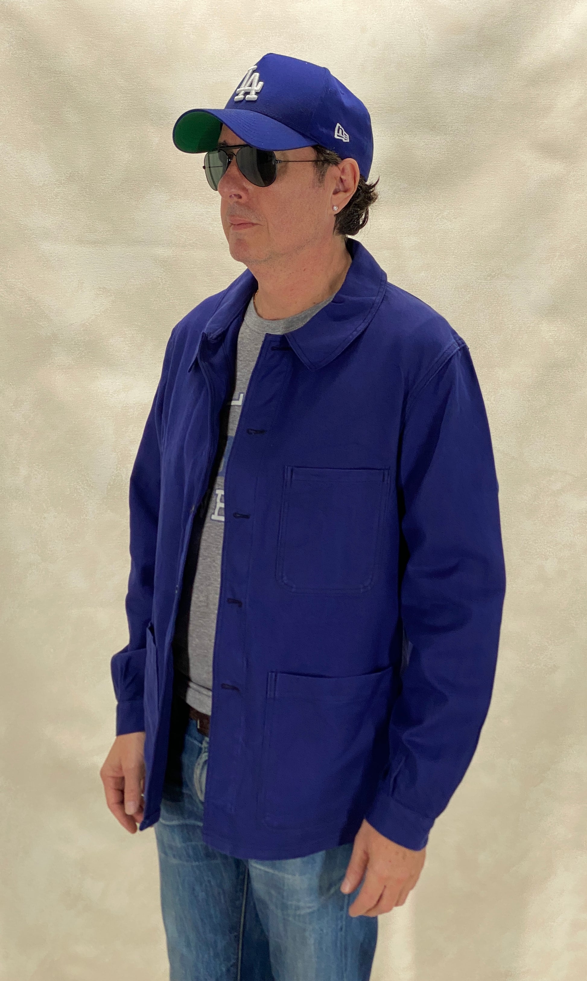 Size 48EU / 38US . Vintage French cotton jacket. Made In France by Usifor - USA Vintage Bcn