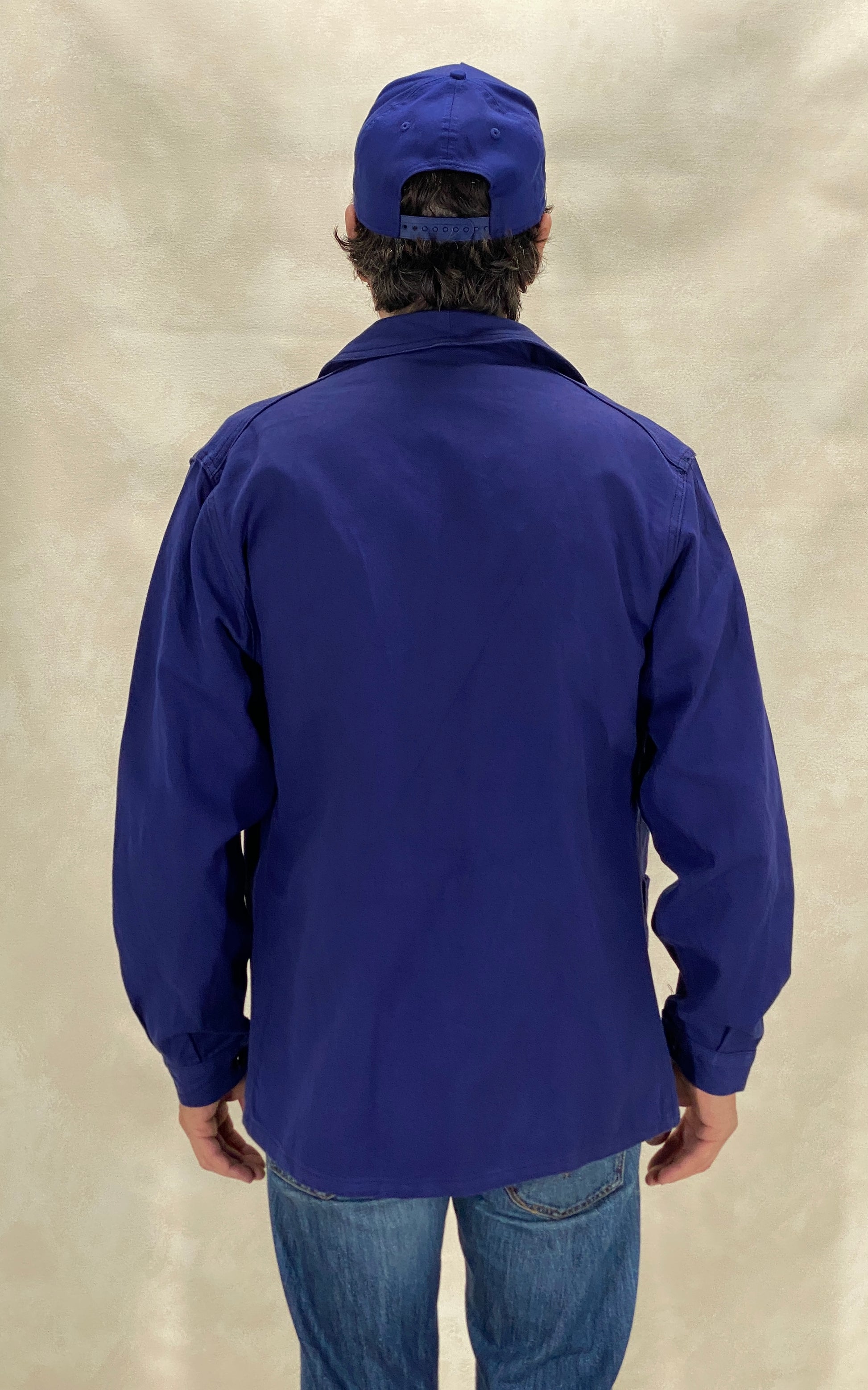 Size 48EU / 38US . Vintage French cotton jacket. Made In France by Usifor - USA Vintage Bcn