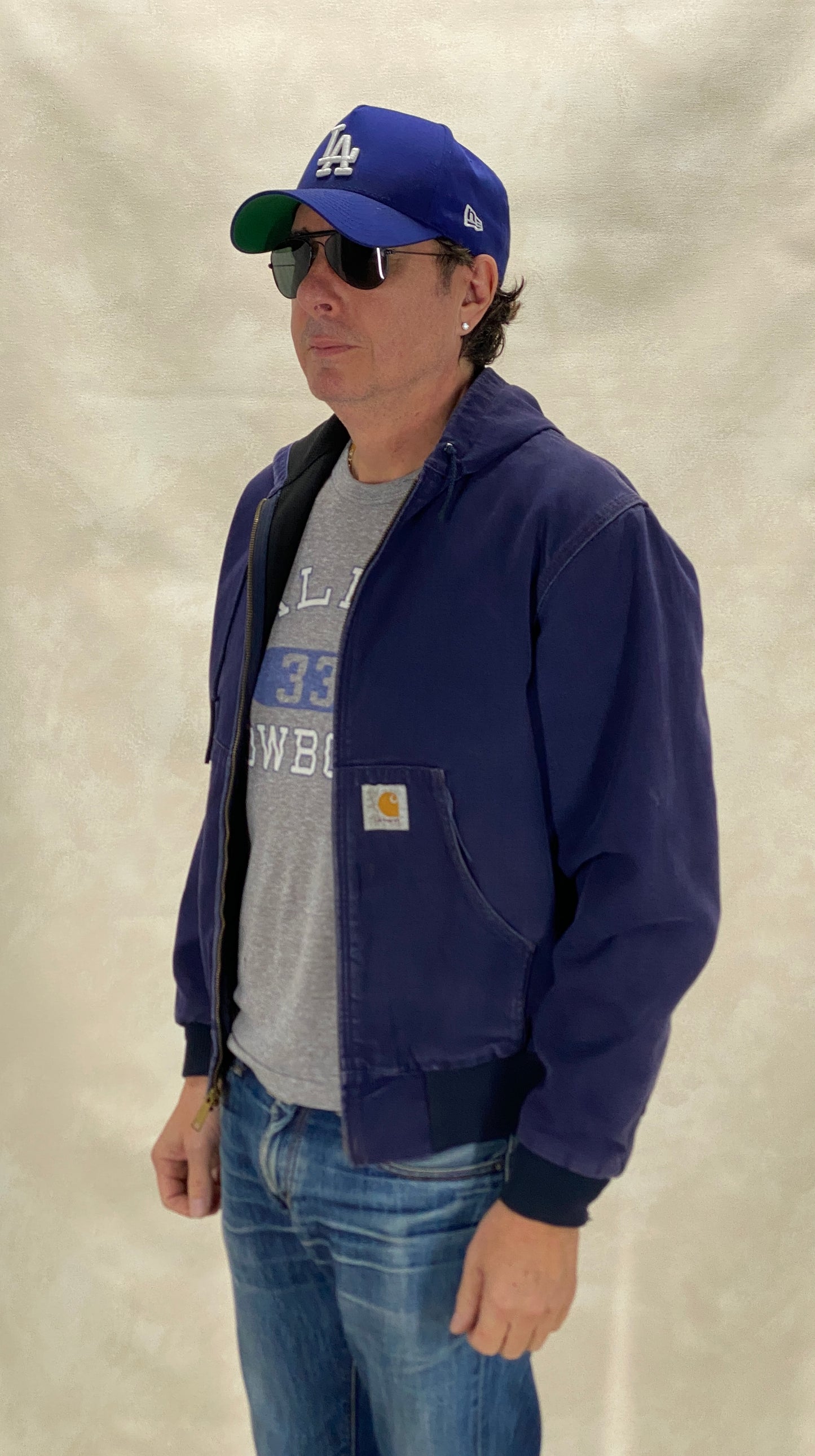 Size Med. Vintage hooded Carhartt jacket Made in USA - USA Vintage Bcn