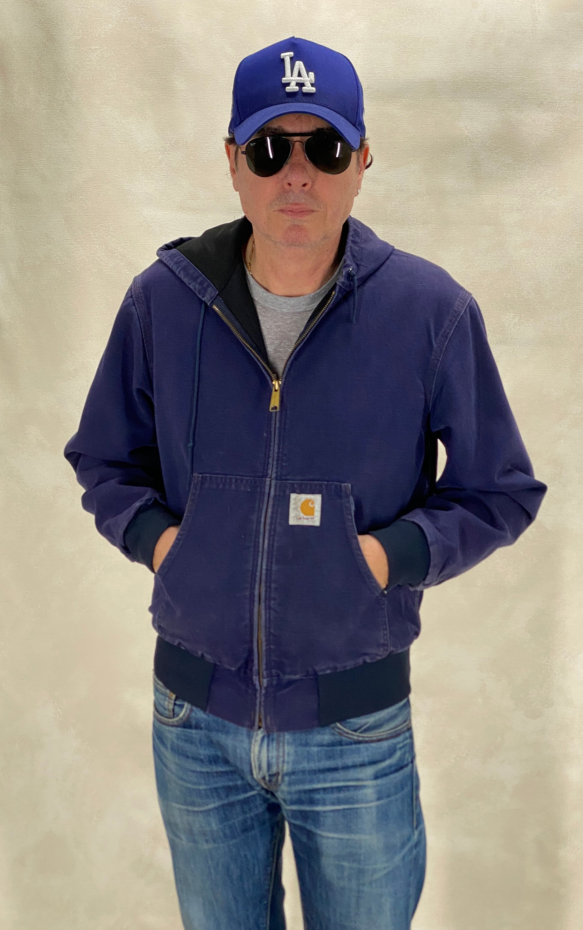 Size Med. Vintage hooded Carhartt jacket Made in USA - USA Vintage Bcn