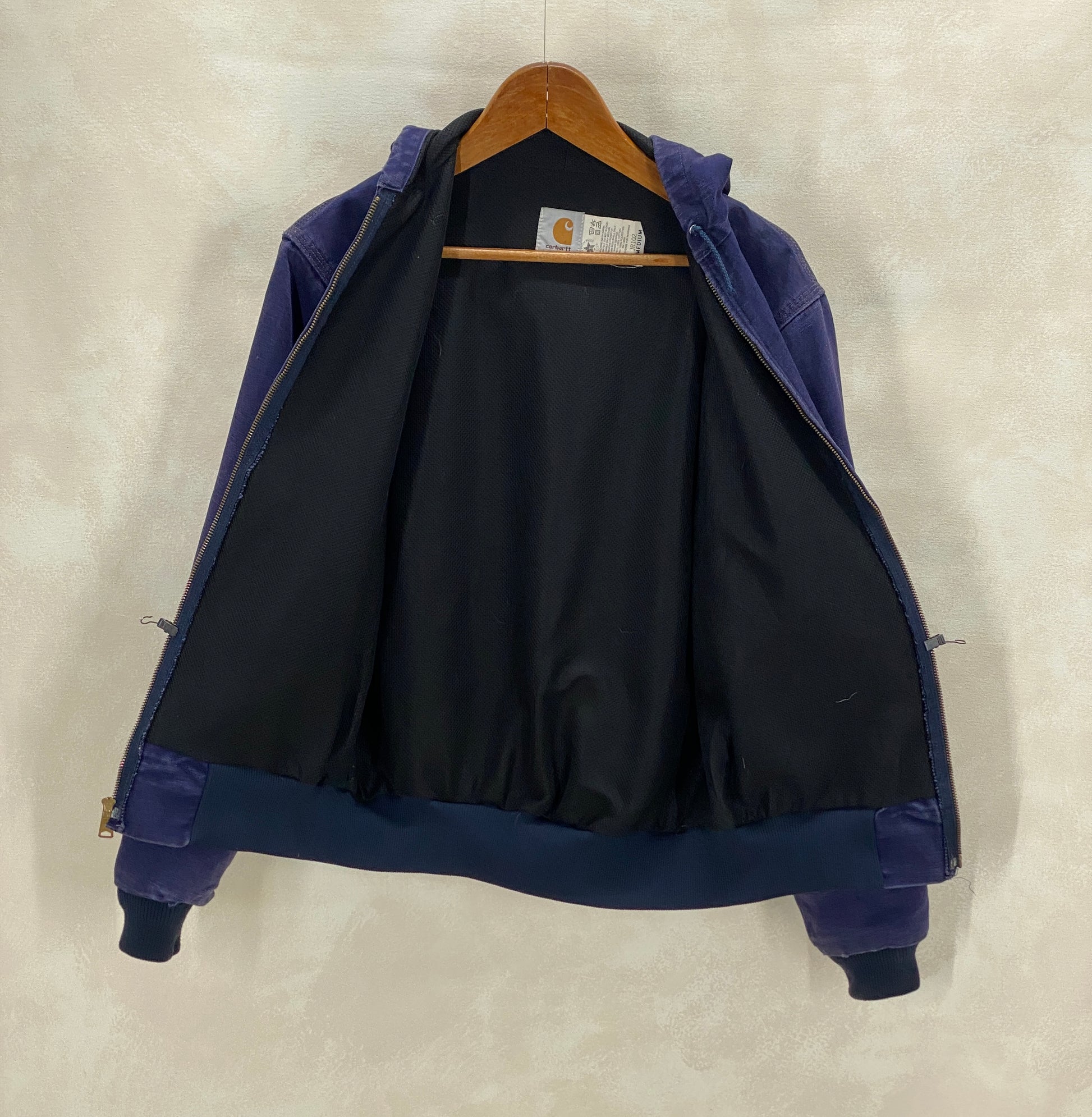 Size Med. Vintage hooded Carhartt jacket Made in USA - USA Vintage Bcn