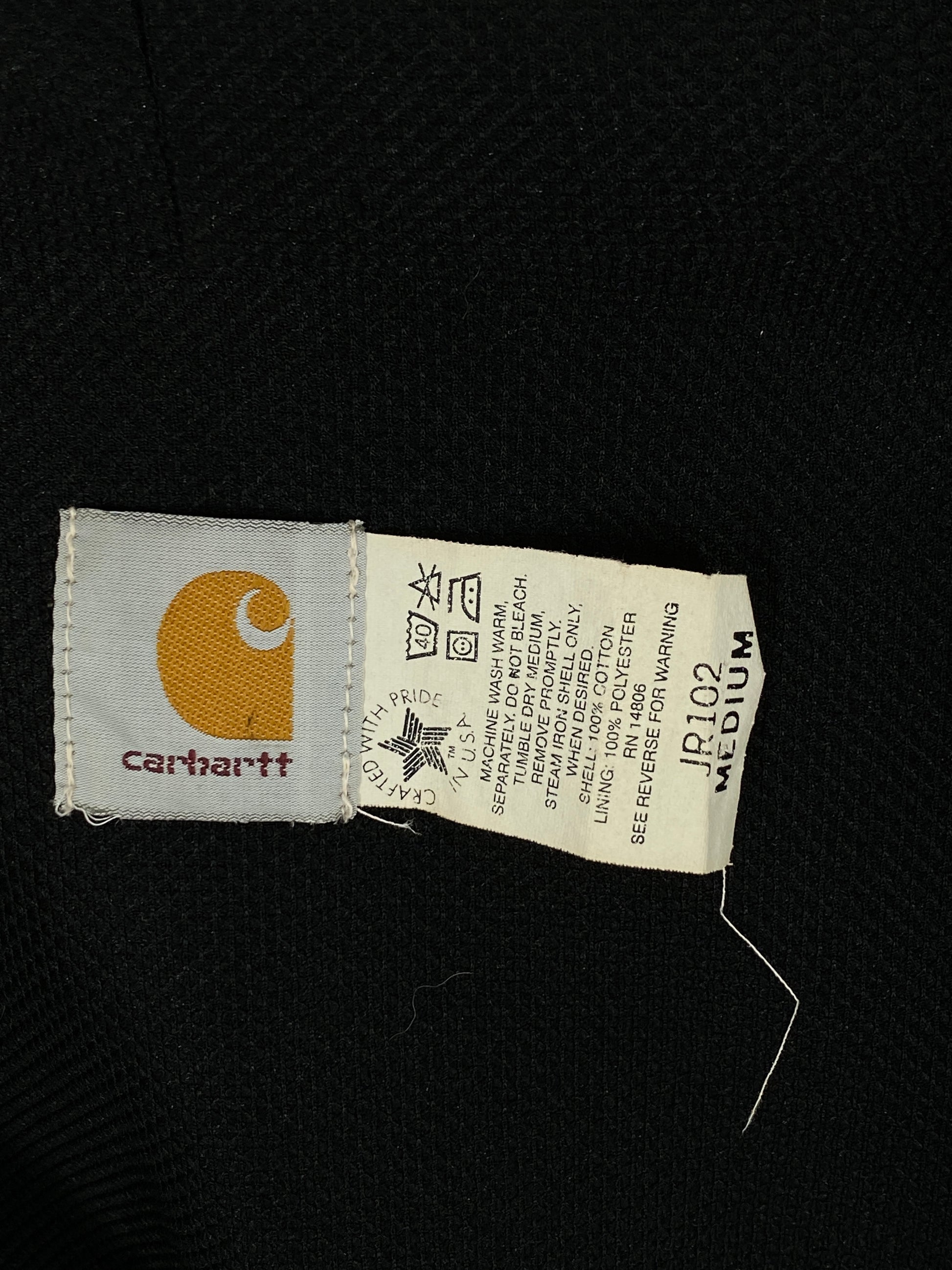 Size Med. Vintage hooded Carhartt jacket Made in USA - USA Vintage Bcn