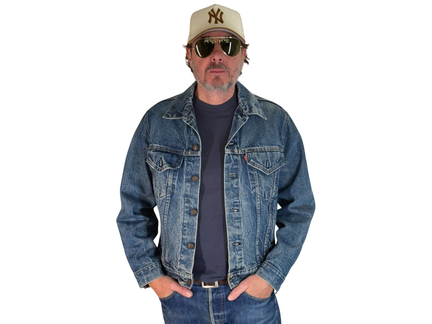 Size 42US / 52EU. Vintage 80s 70506 Levis 4 pockets jacket Made in USA - USA Vintage Bcn