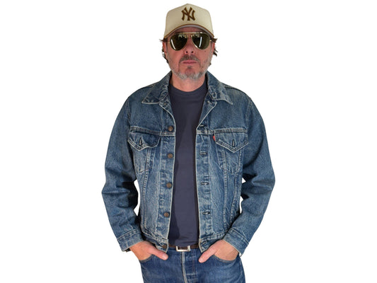 Size 42US / 52EU. Vintage 80s 70506 Levis 4 pockets jacket Made in USA - USA Vintage Bcn