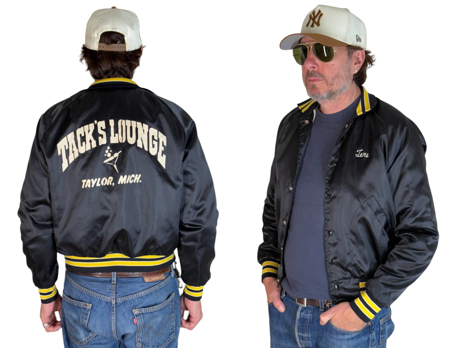 Size Small. Vintage Satin Electric Jacket Made in USA - USA Vintage Bcn
