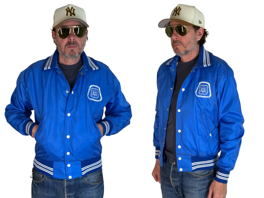 Size Small. Vintage Brotherhood of carpenters 70s Nylon Jacket Made In USA West Wind - USA Vintage Bcn