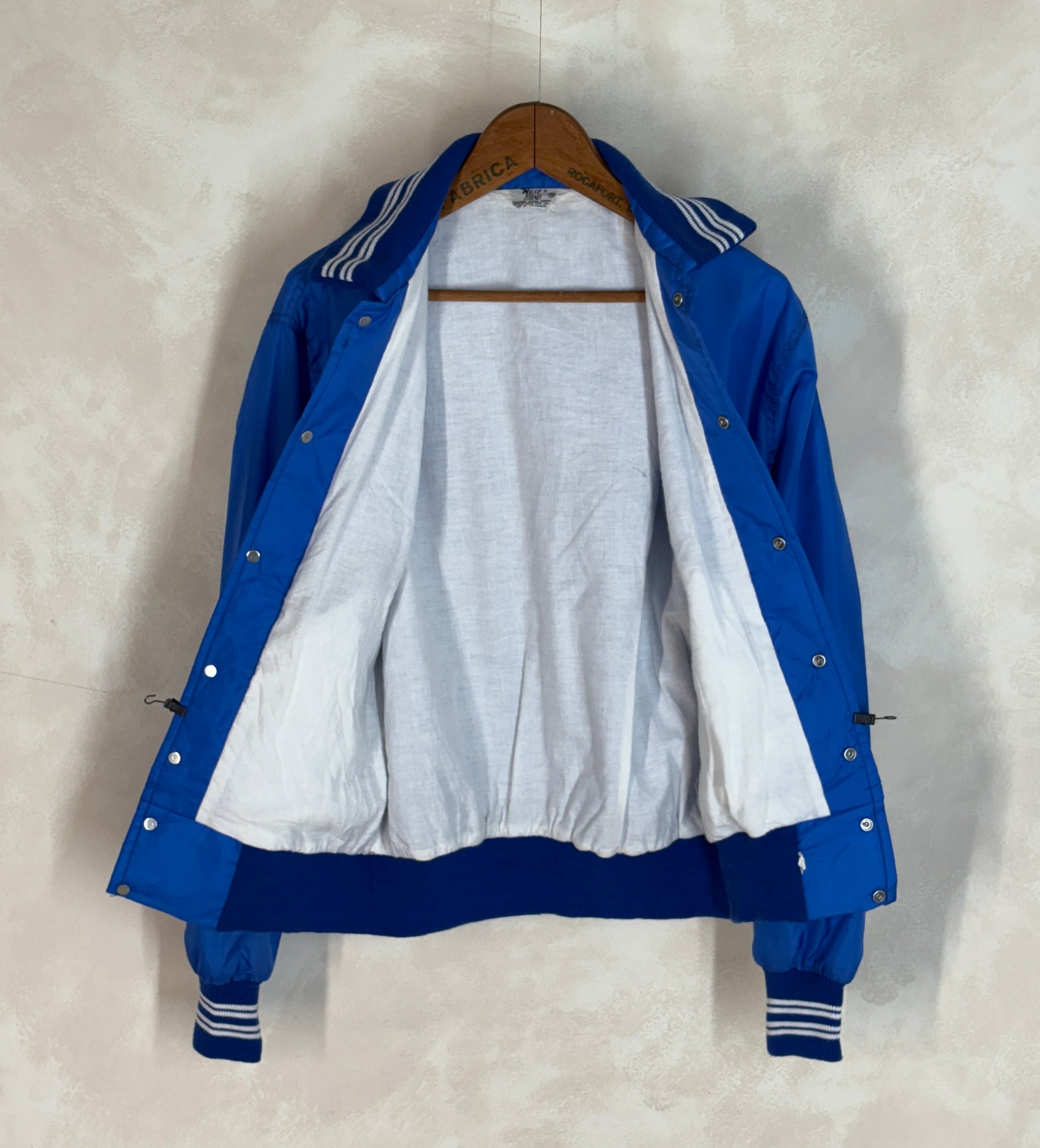Size Small. Vintage Brotherhood of carpenters 70s Nylon Jacket Made In USA West Wind - USA Vintage Bcn